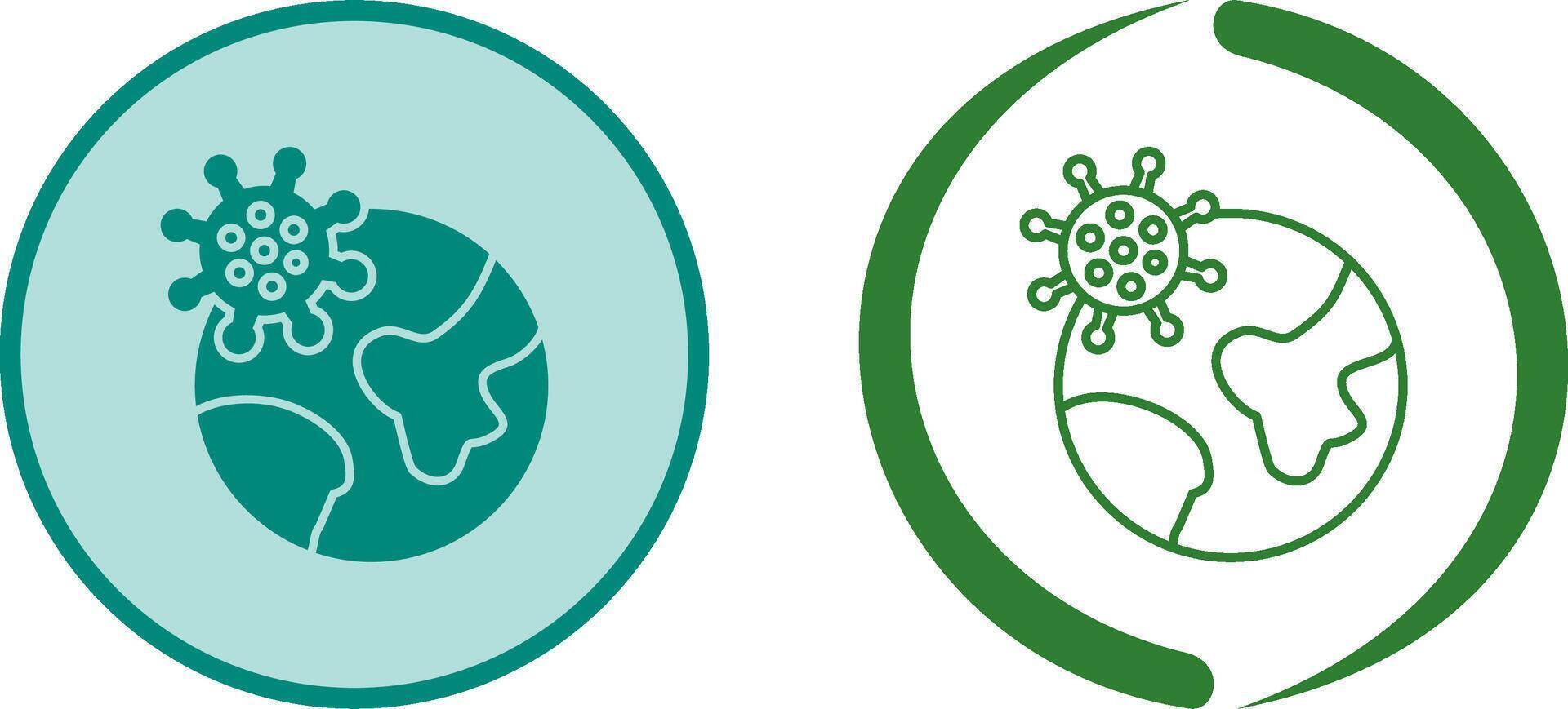 Pandemic Icon Design vector