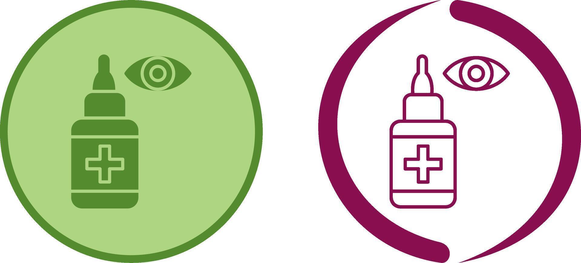 Eye Drop Icon Design vector