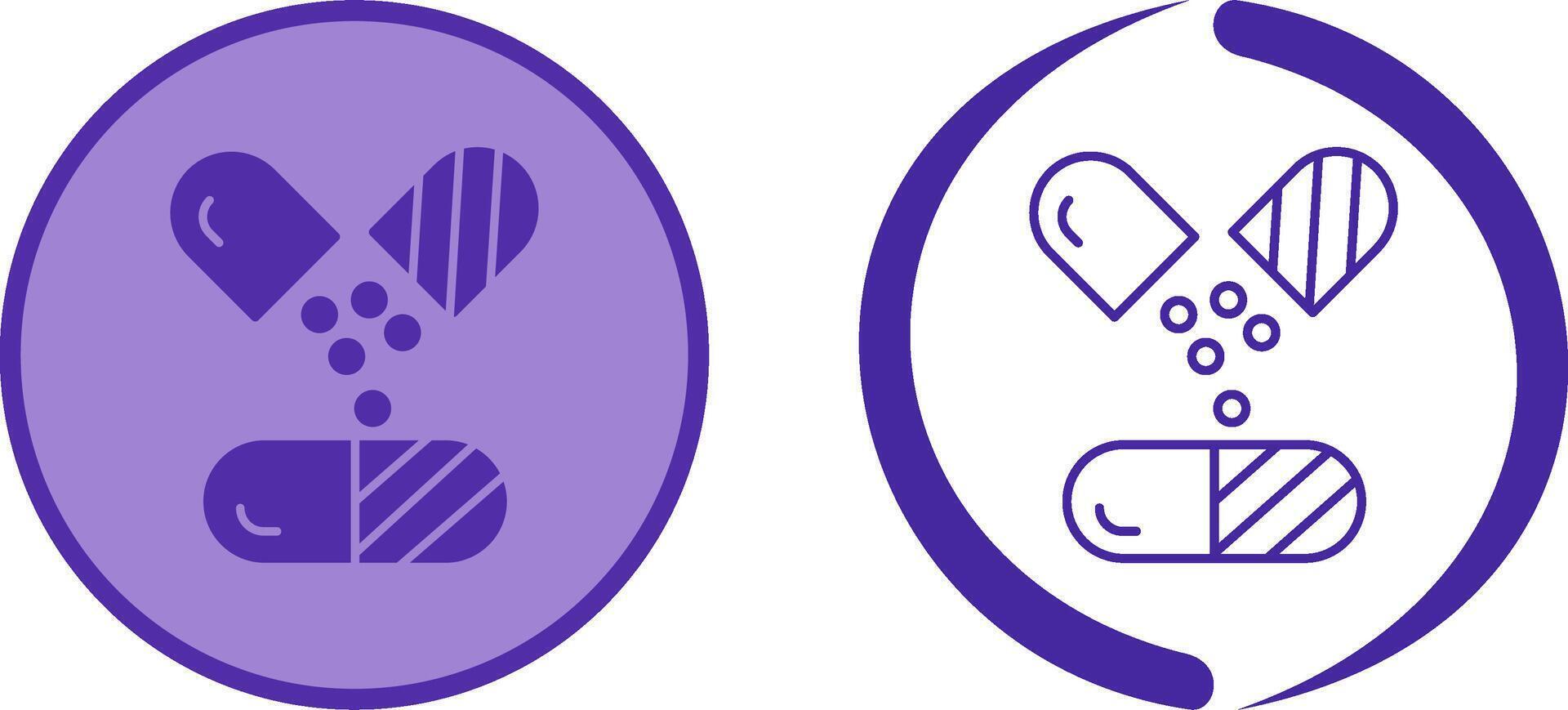 Capsule Icon Design vector