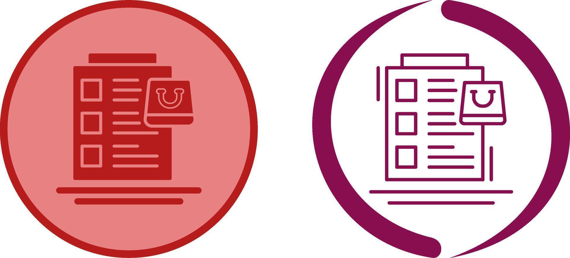 Wish List Icon Design vector