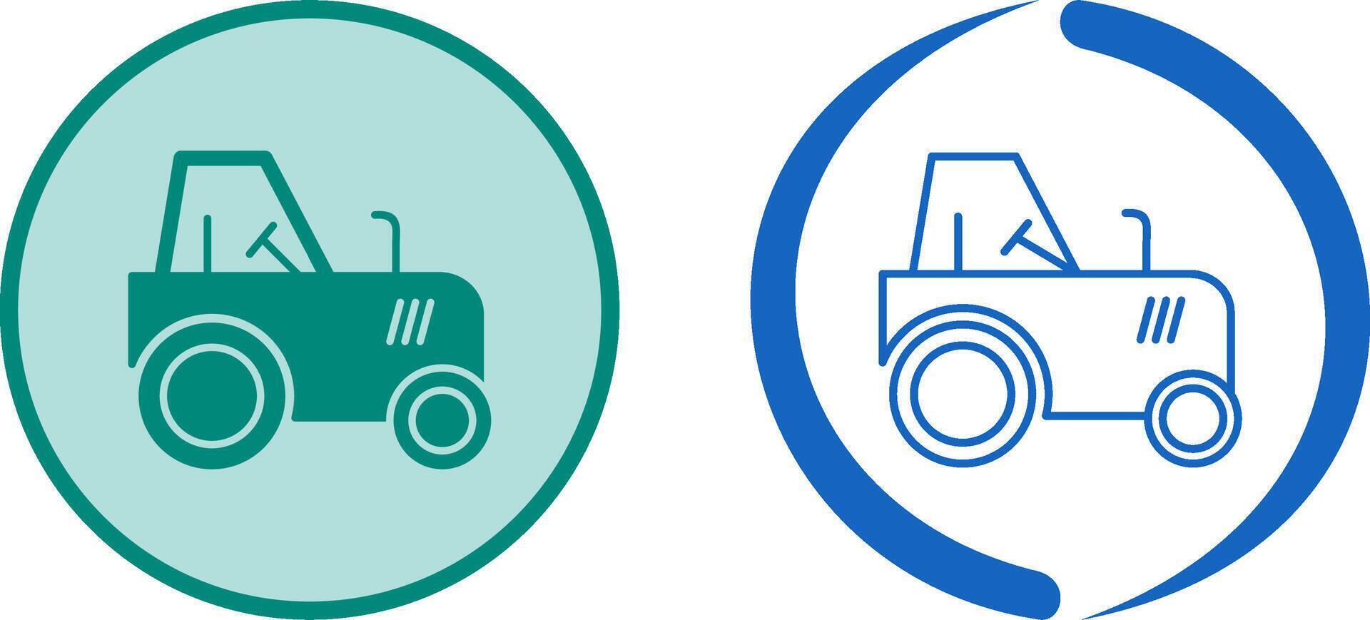 Tractor Icon Design vector