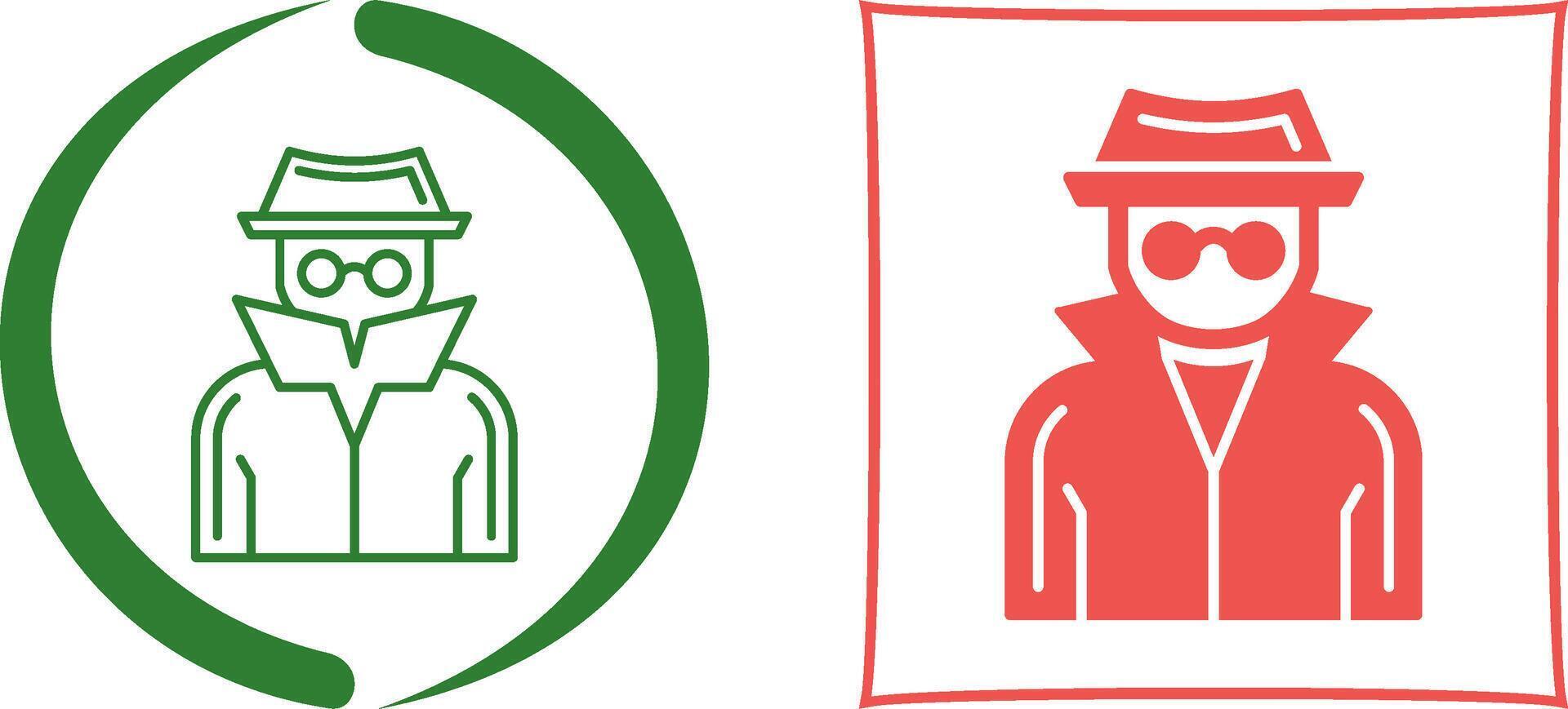 Spy Icon Design vector