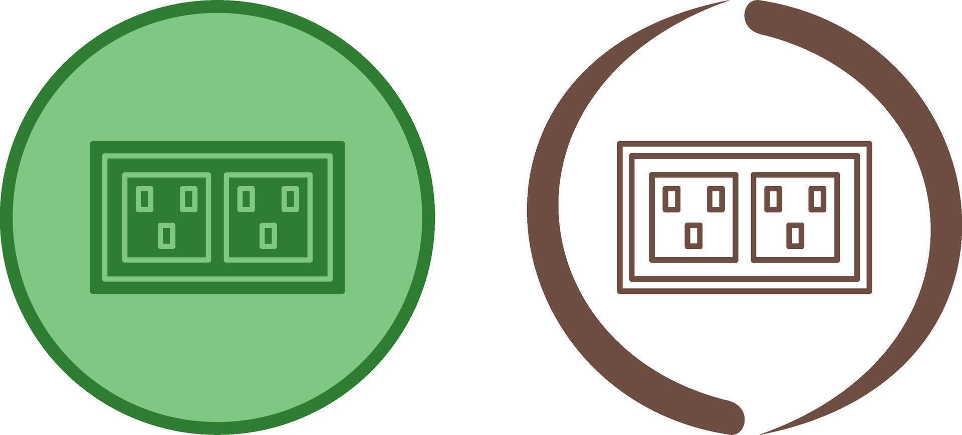 Socket Icon Design vector