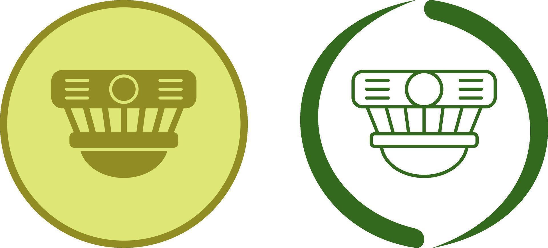 Smoke Detector Icon Design vector