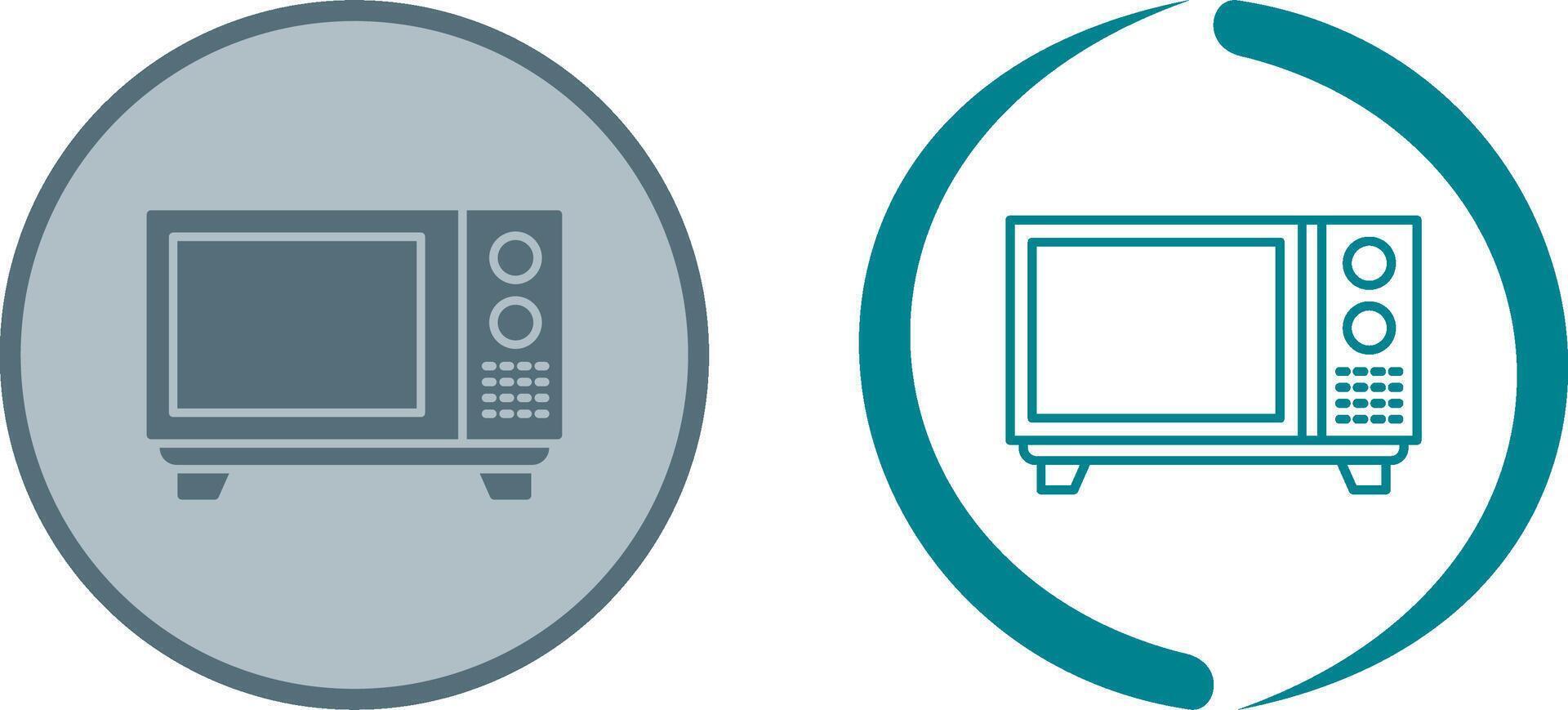 Microwave Icon Design vector