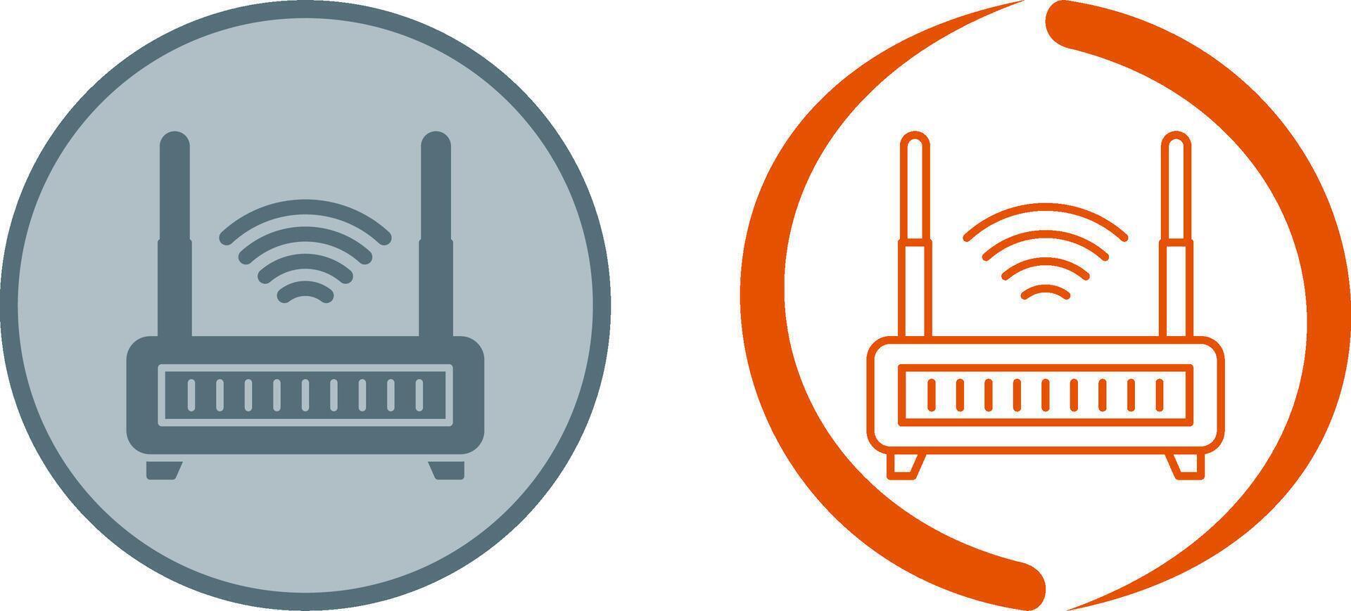 Wifi Router Icon Design vector