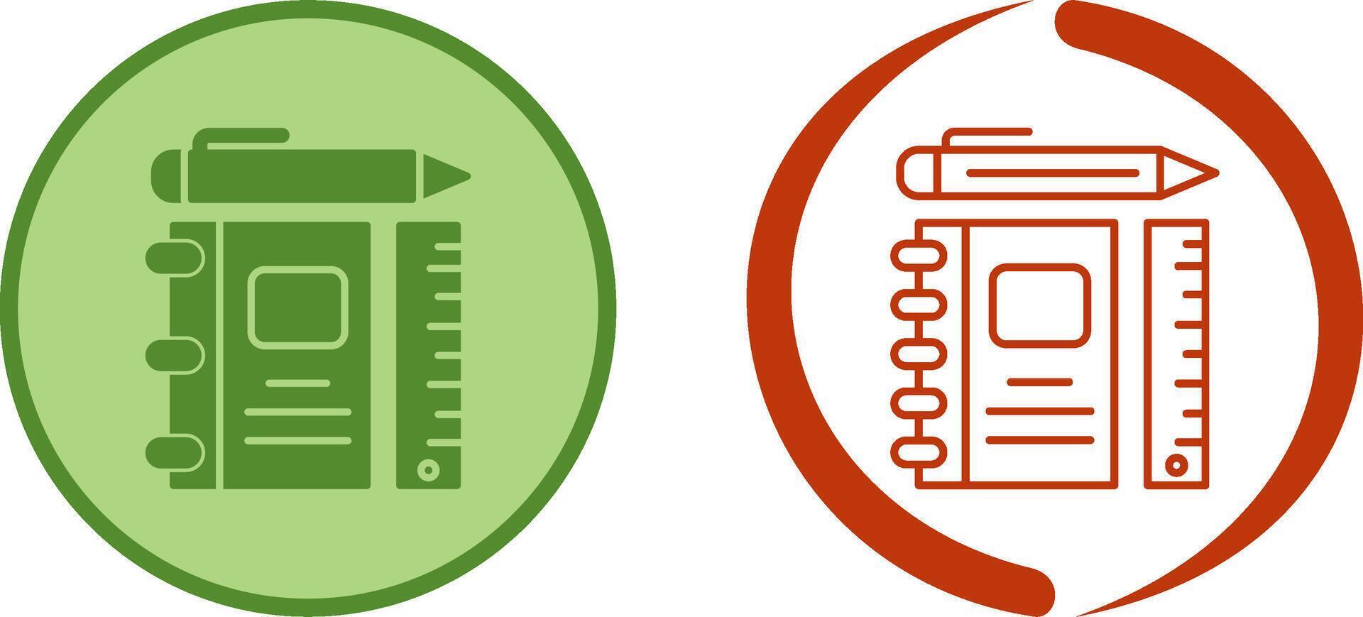 Learning Tools Icon Design vector