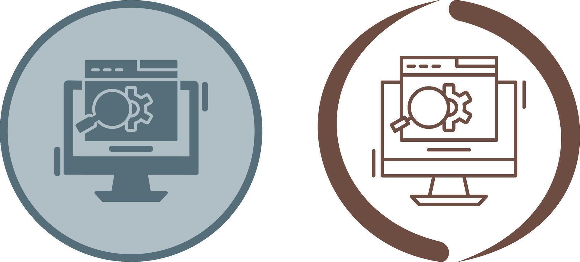 Search Engine Icon Design vector