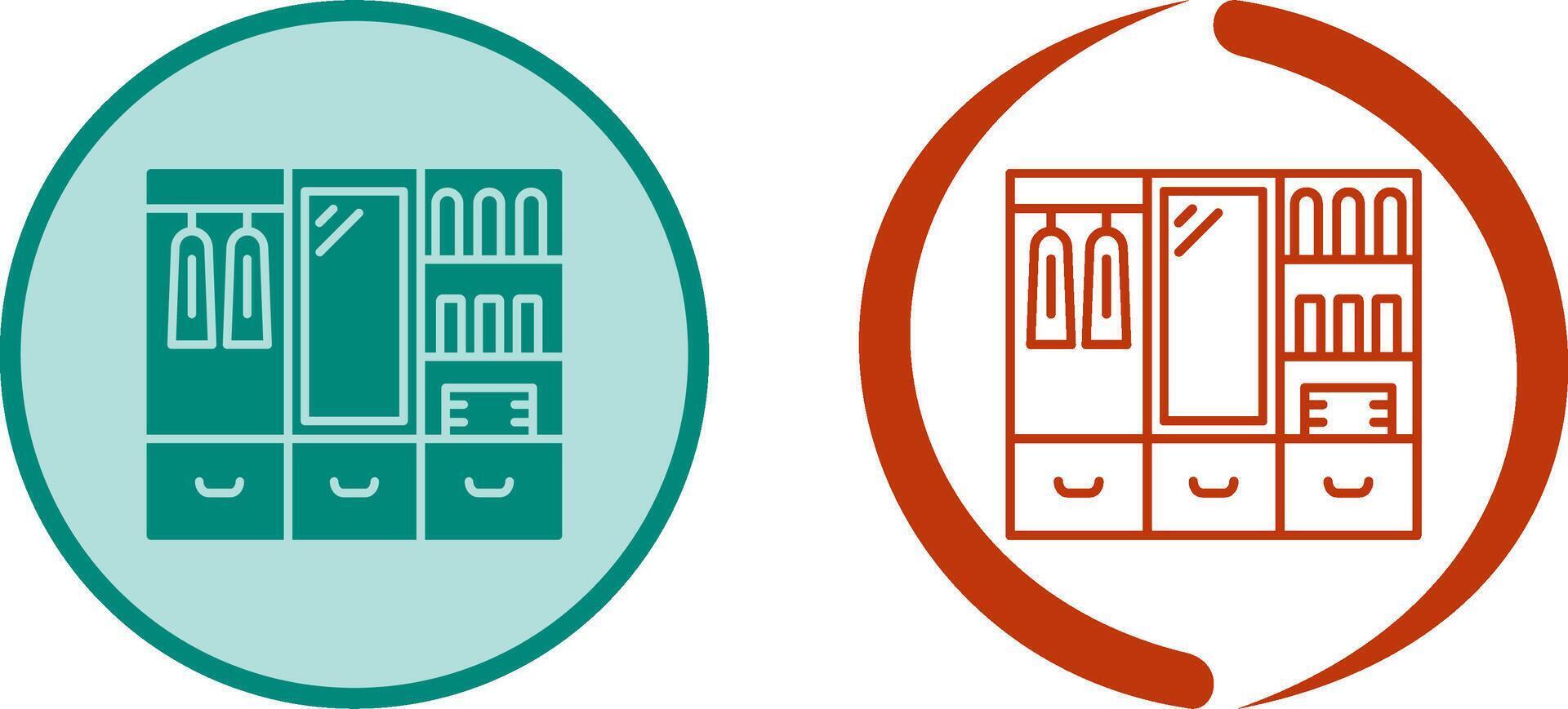 Wardrobe Icon Design vector