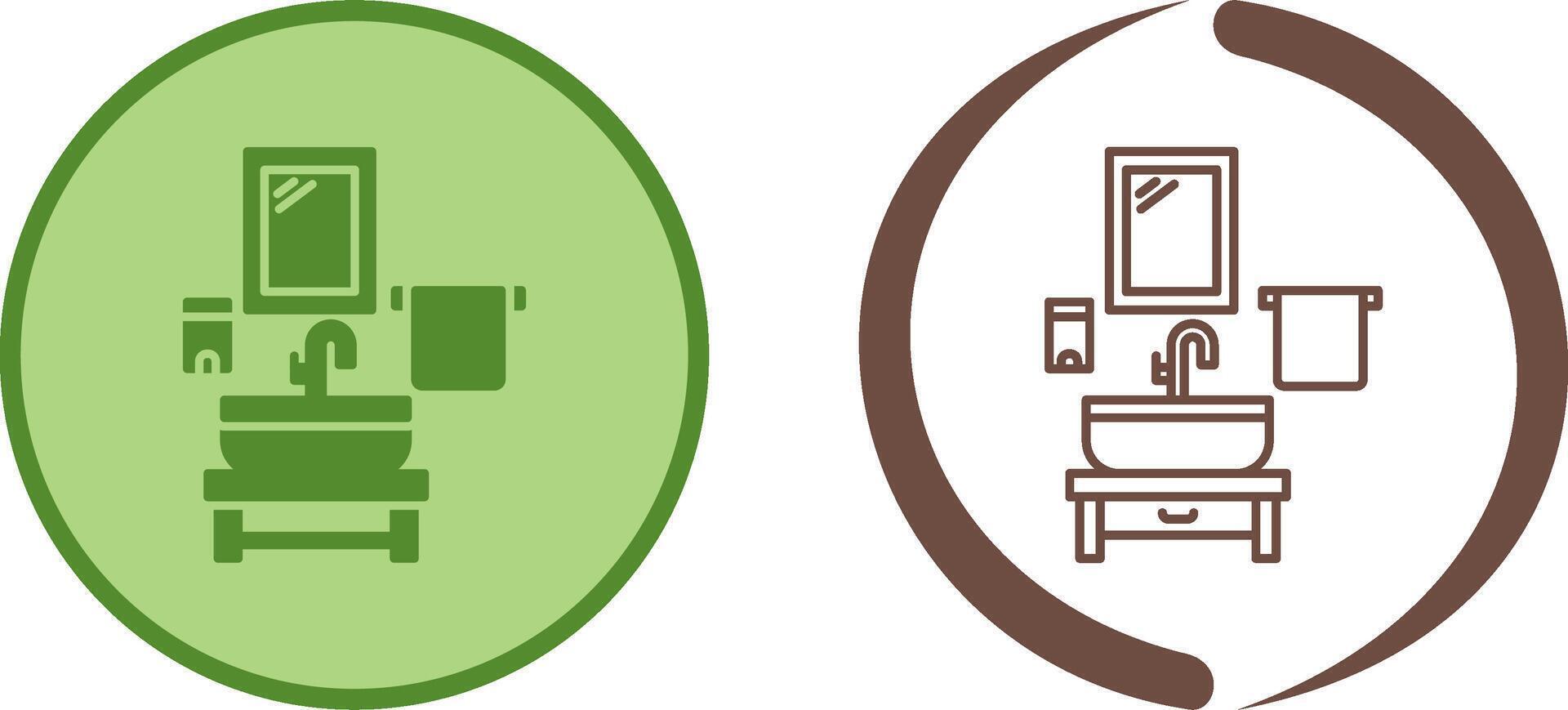 Washbasin Icon Design vector