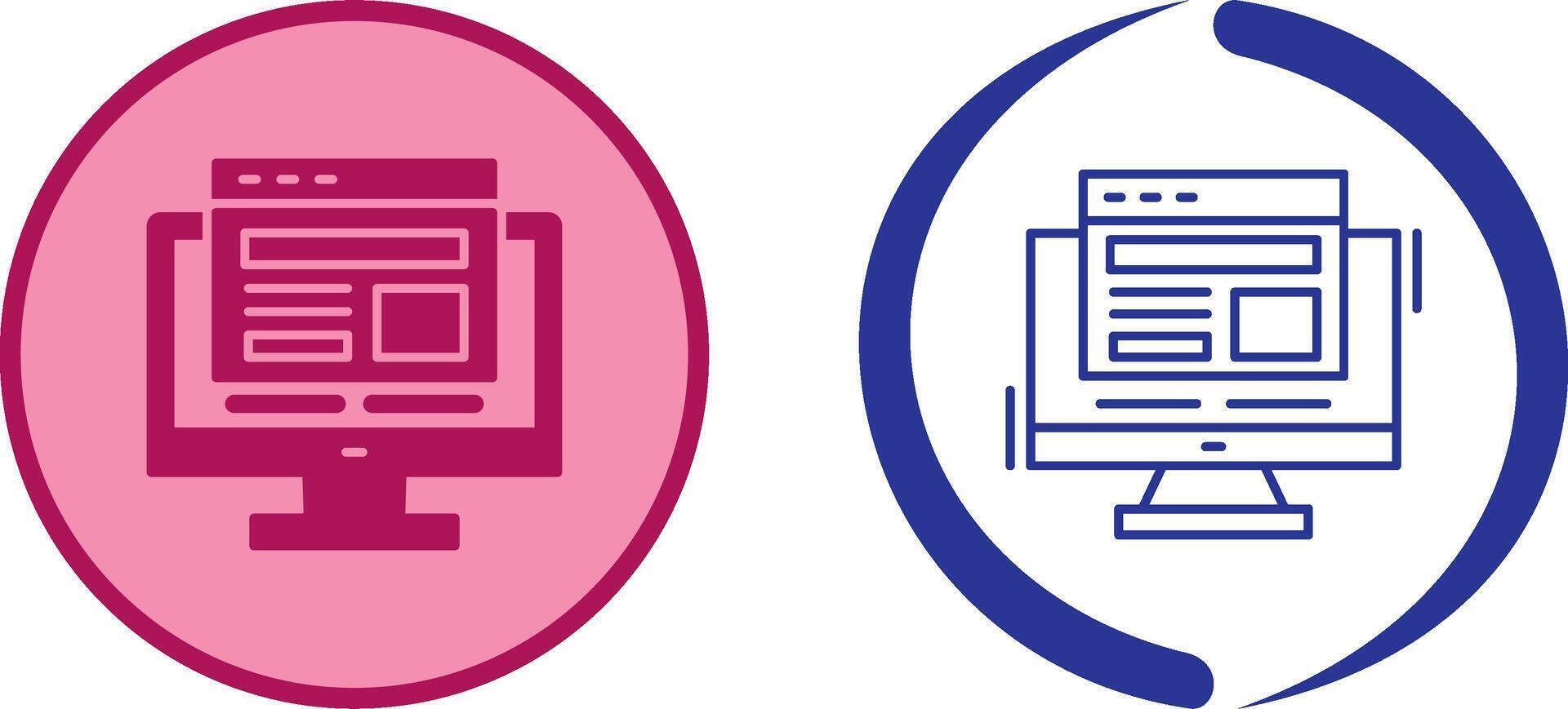 Adaptive Layout Icon Design vector