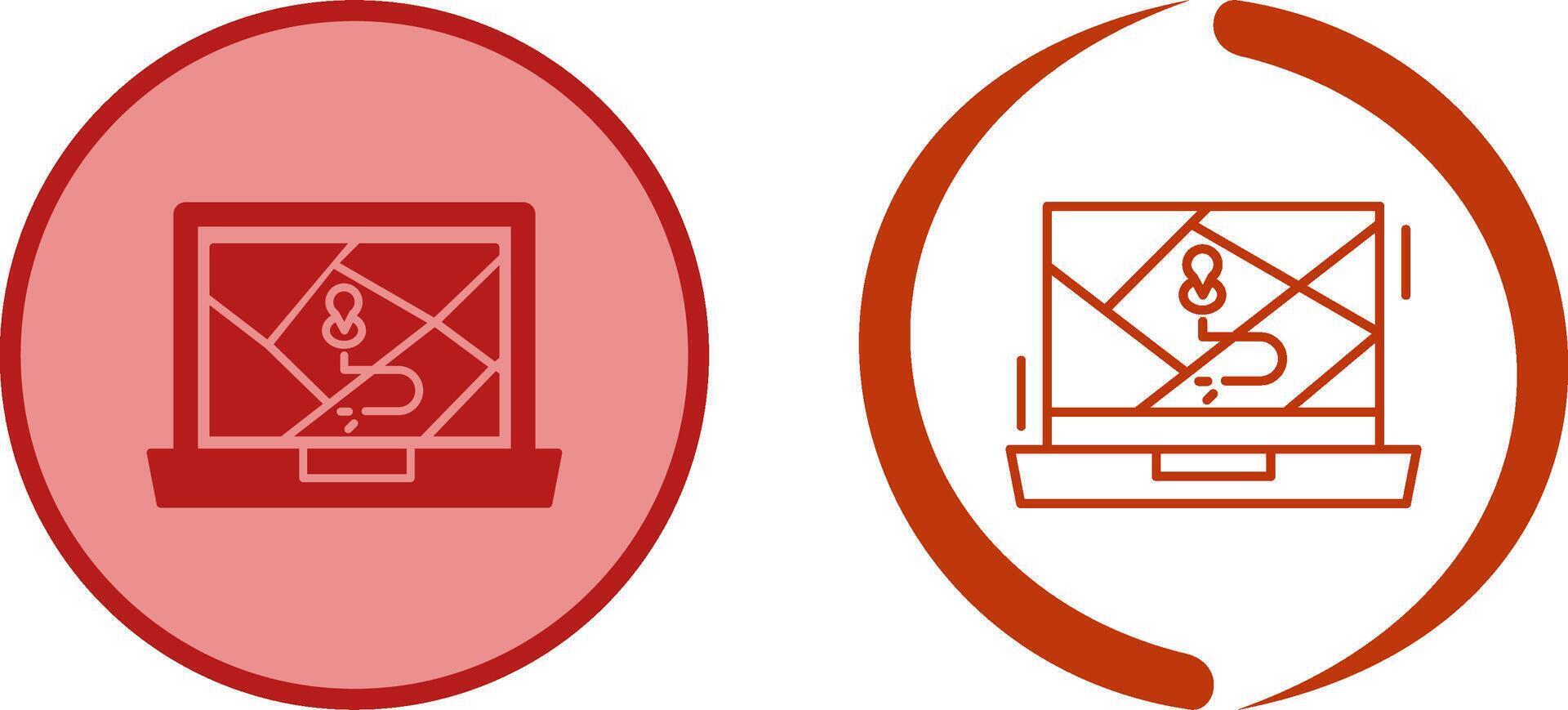 Google Map Icon Design vector