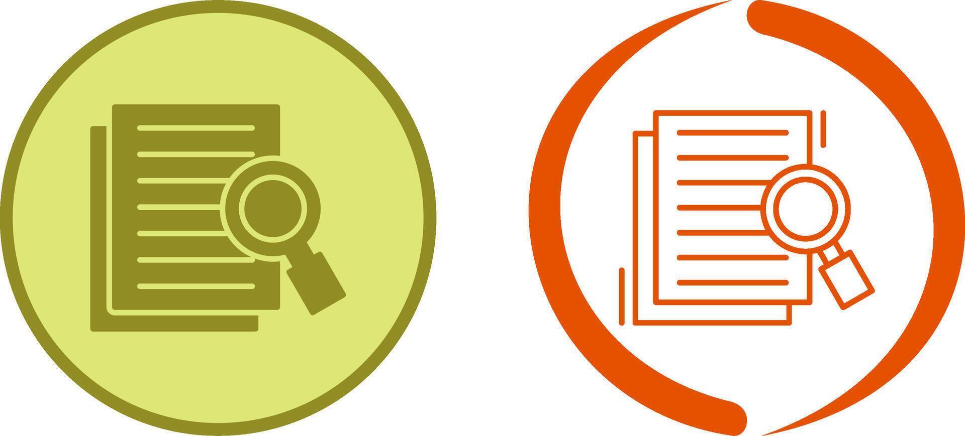 Details Looking Icon Design vector