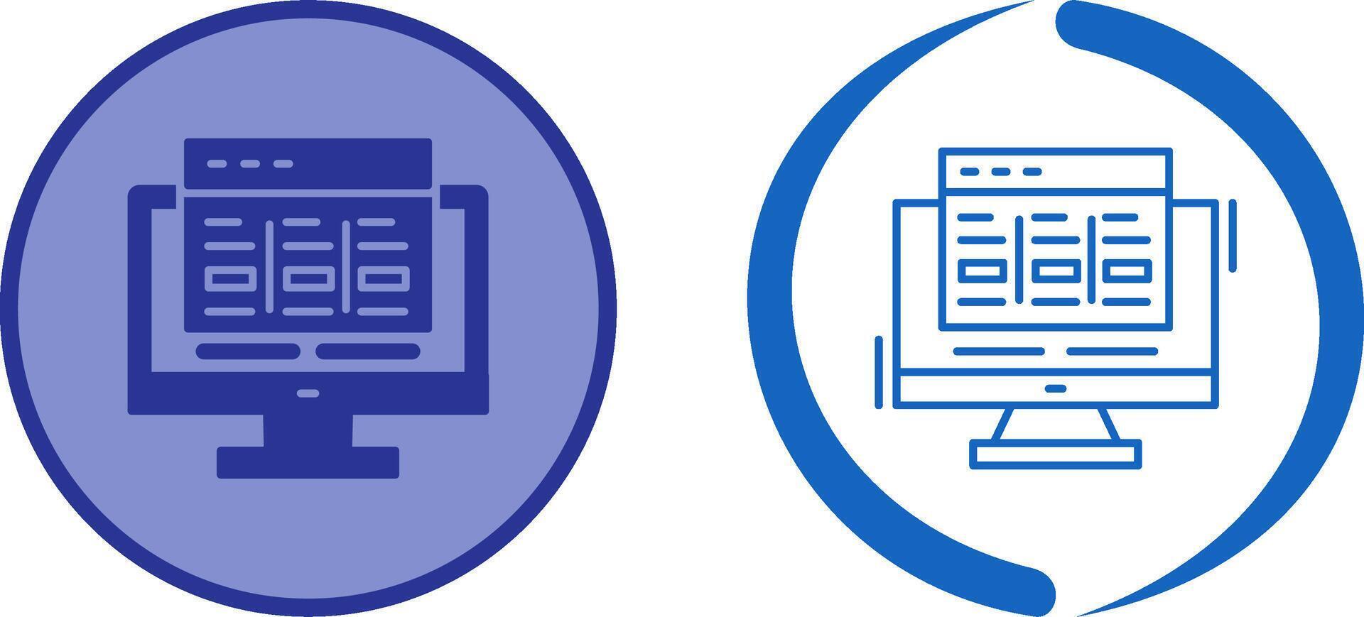 Layout Icon Design vector