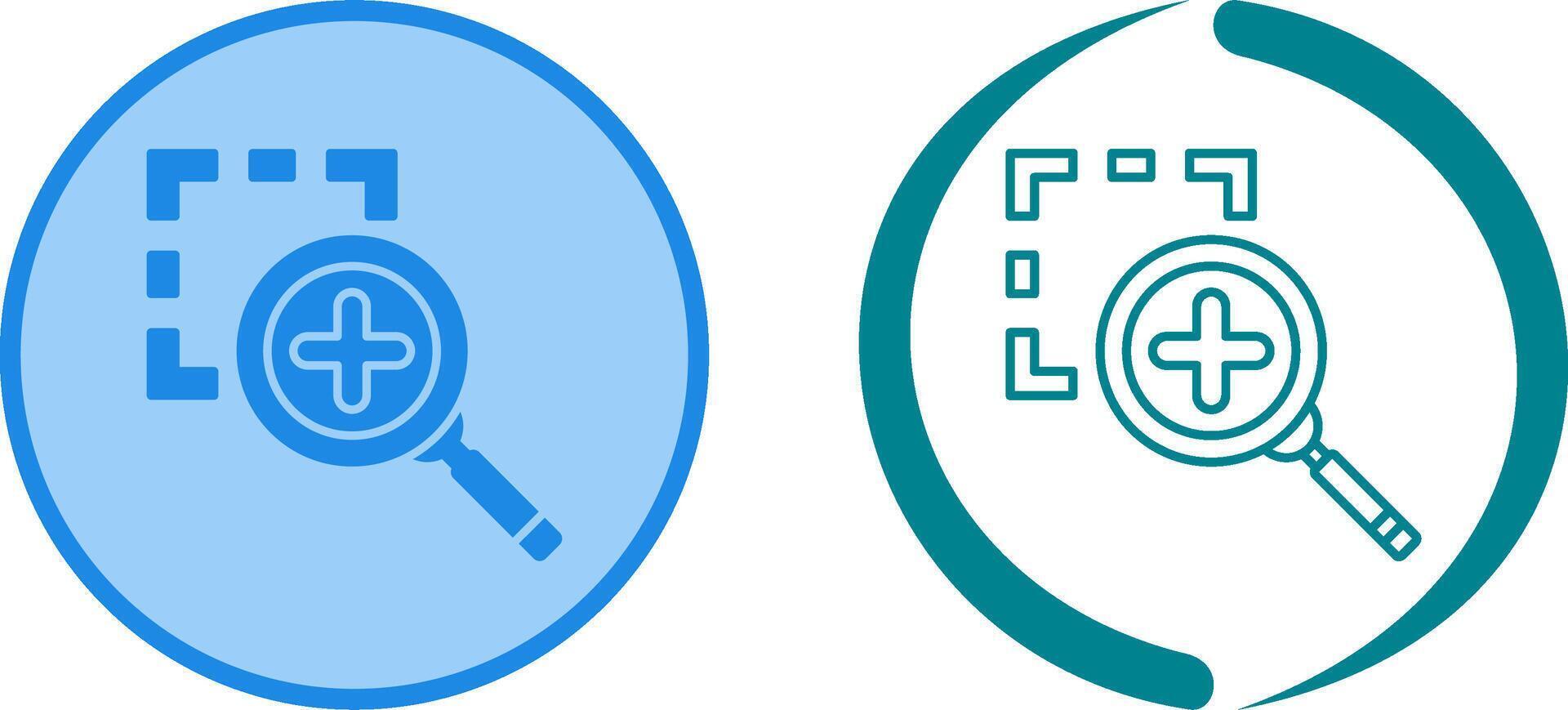 Zoom In Icon Design vector
