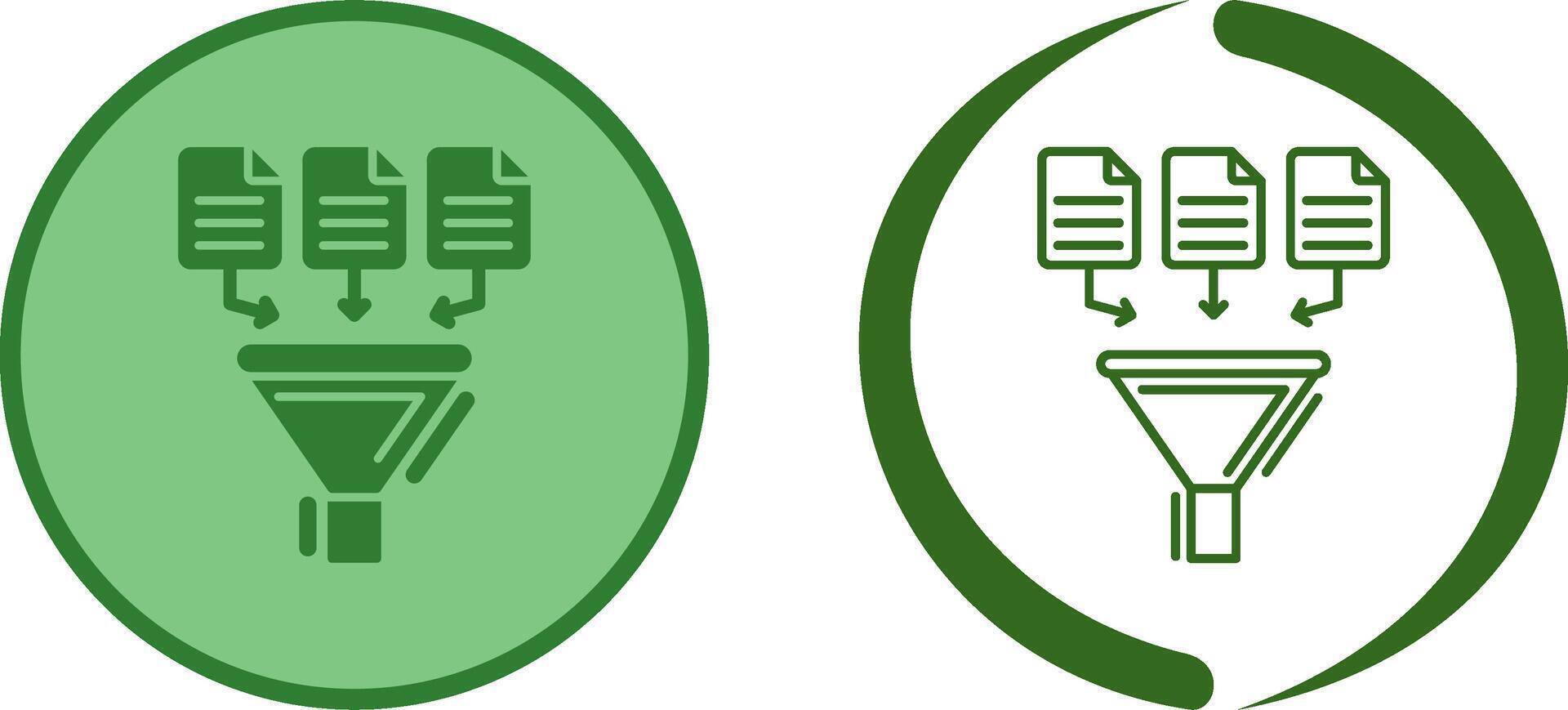 Data Collection Icon Design vector