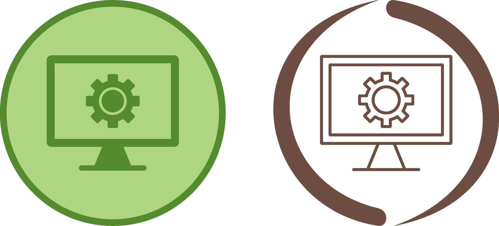 Monitor Screen Icon Design vector