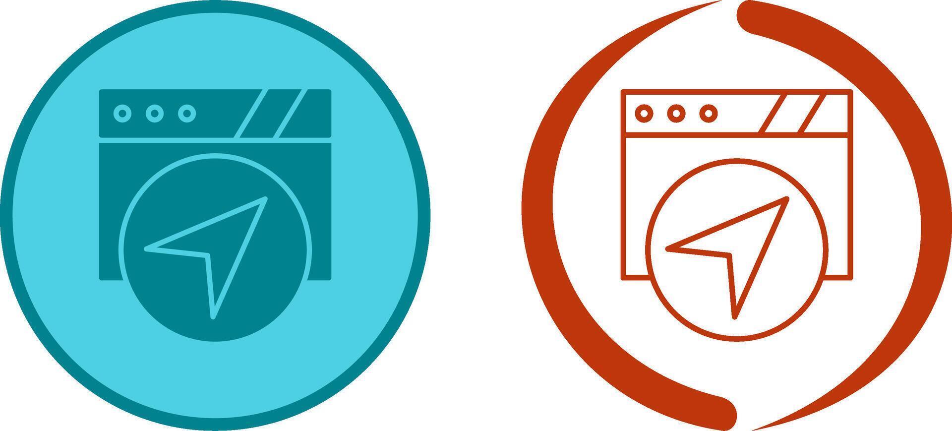 Navigation Icon Design vector