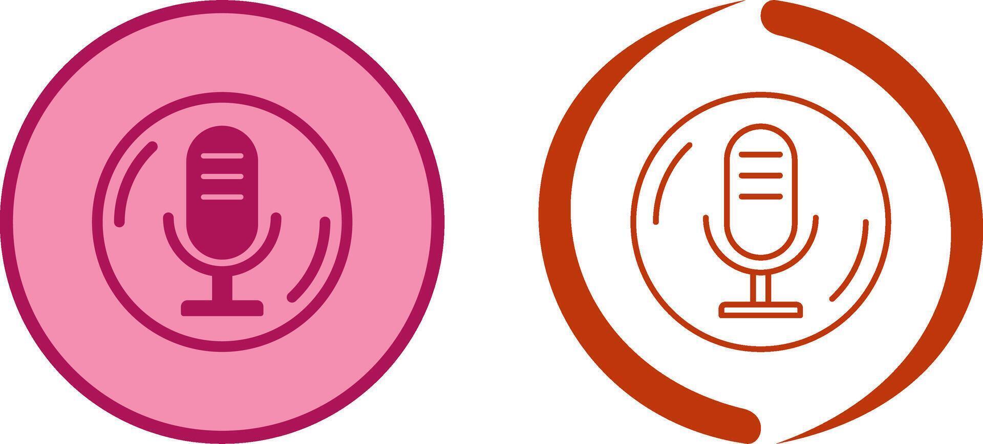Microphone Icon Design vector