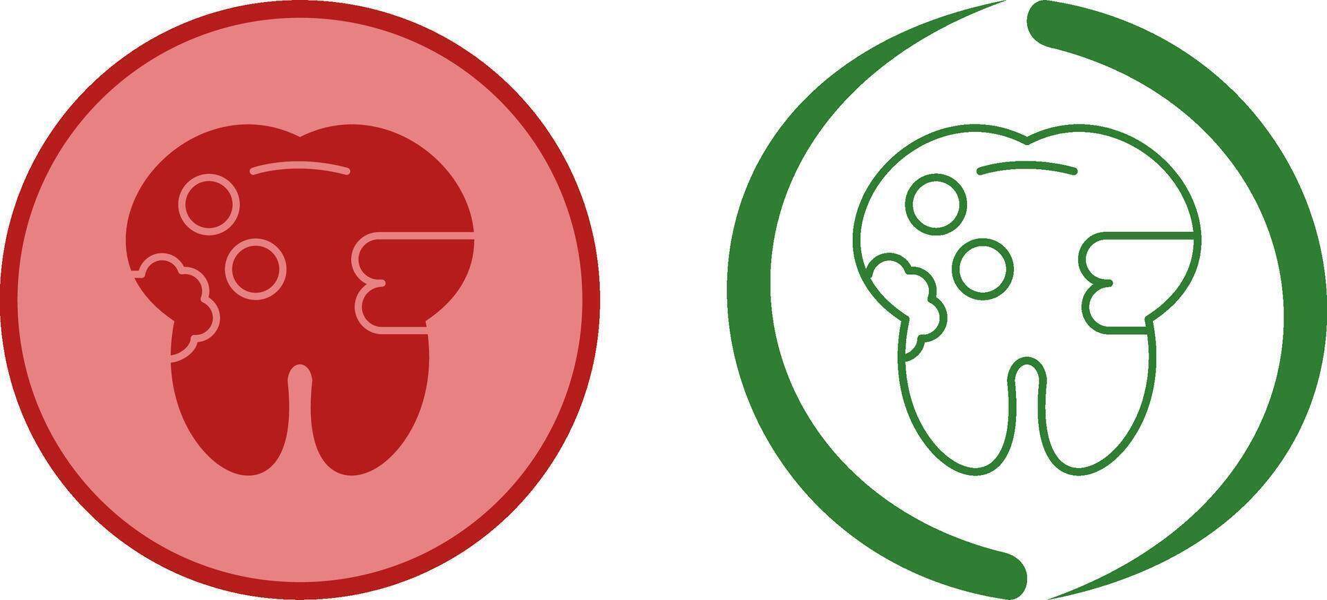 Caries Icon Design vector