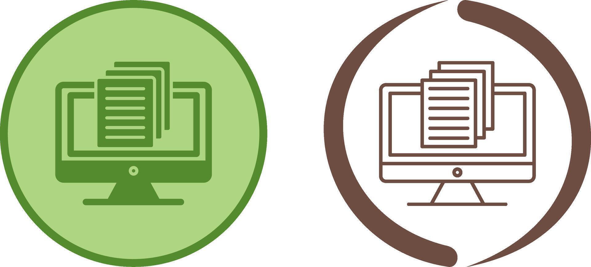 Document Icon Design vector
