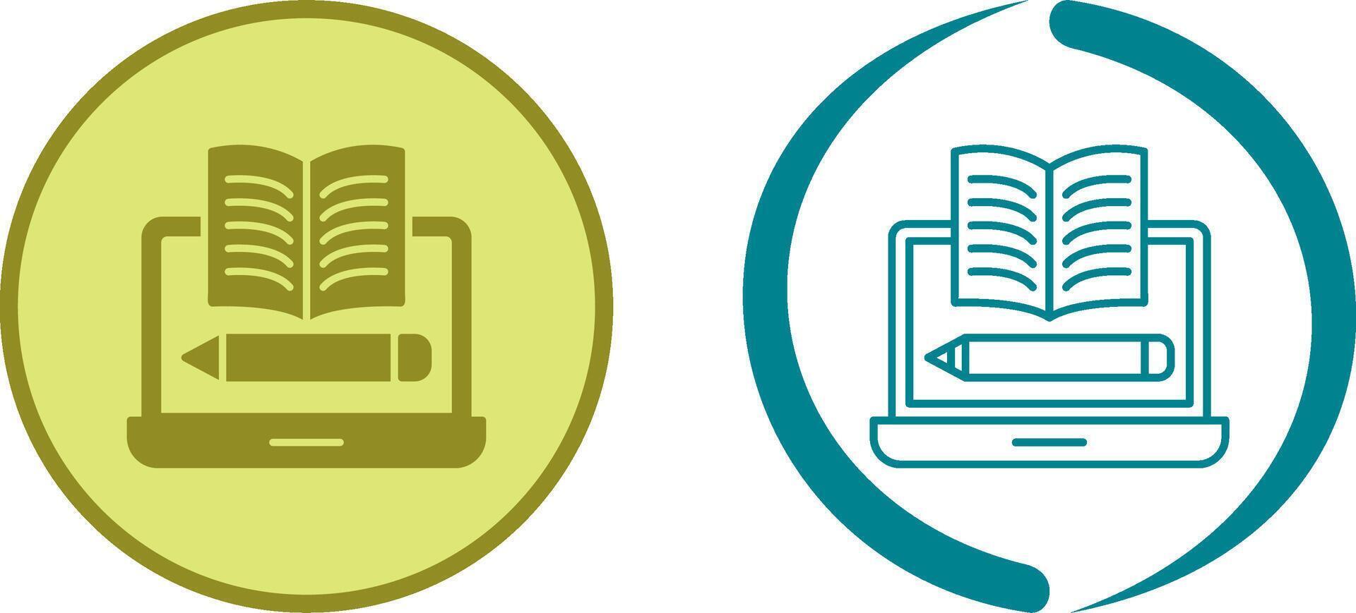Written Icon Design vector