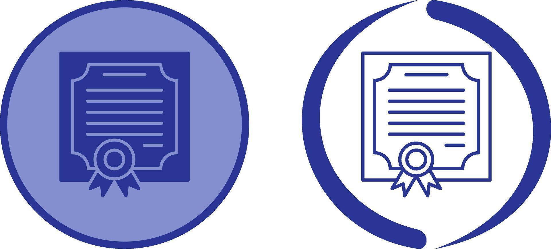 Certificate Icon Design vector