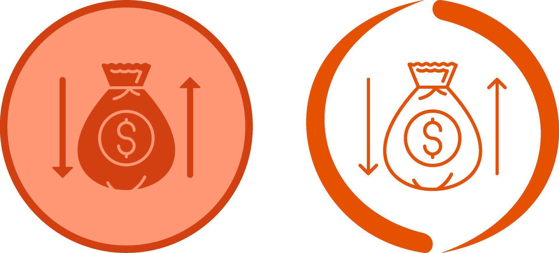 Money Bag Icon Design vector