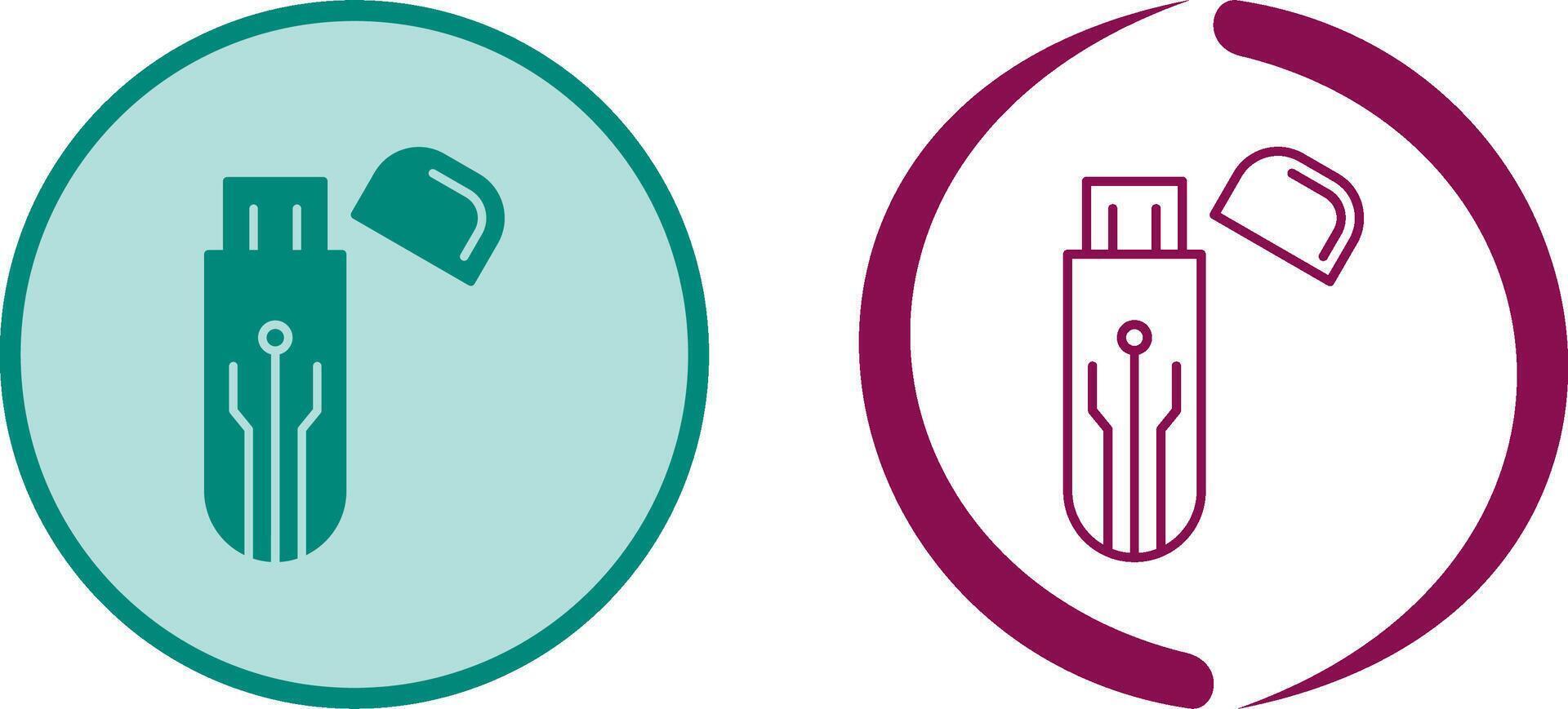 Usb Icon Design vector