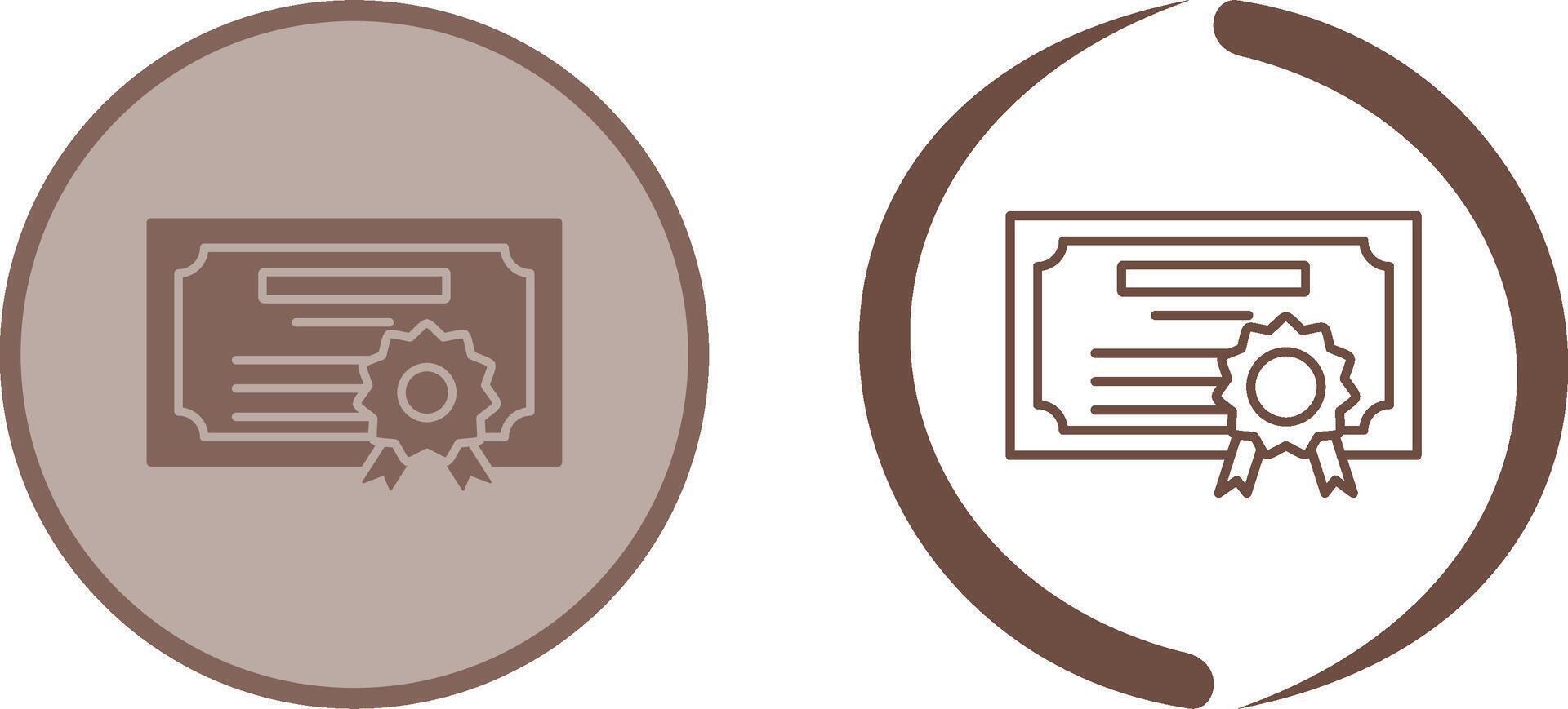 Diploma Icon Design vector