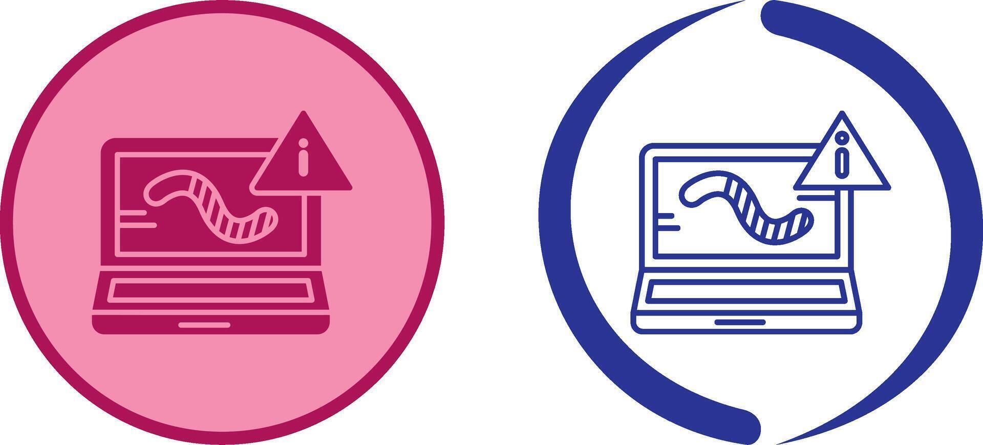 Worm Icon Design vector