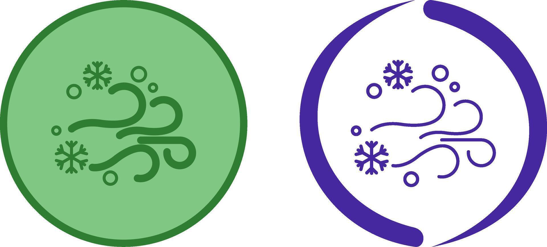 Blizzard Icon Design vector