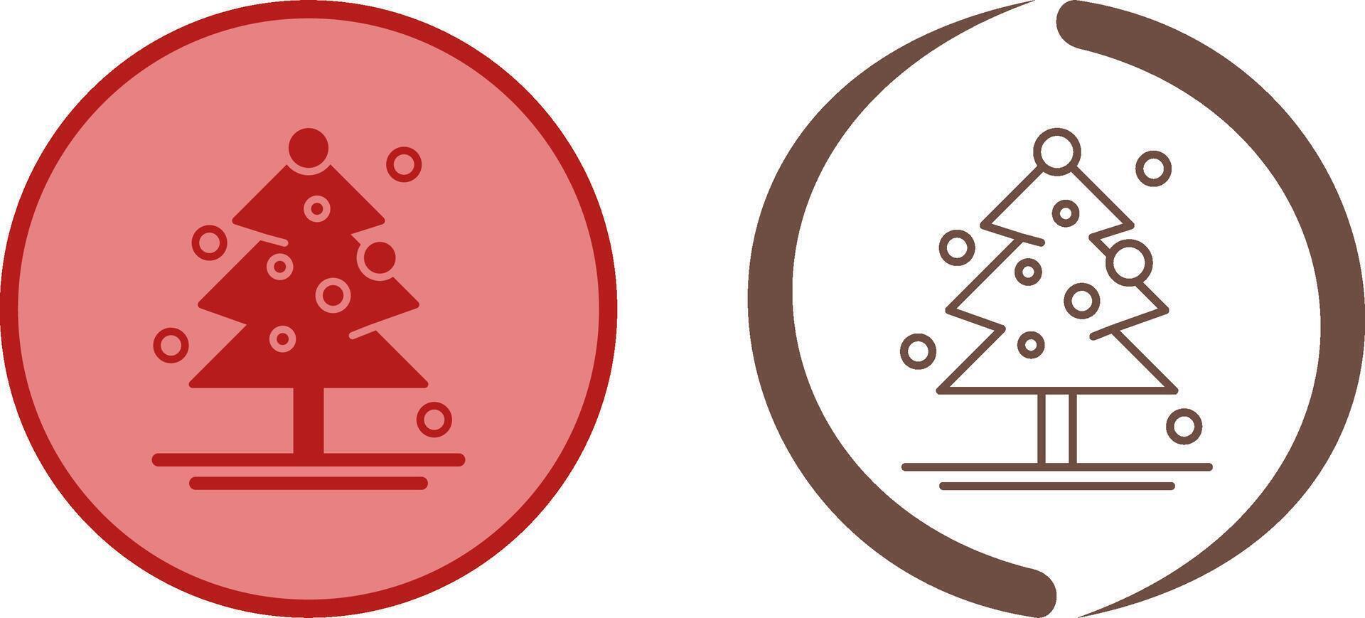 Christmas Tree Icon Design vector