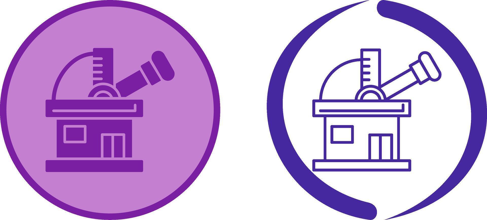 Observatory Icon Design vector