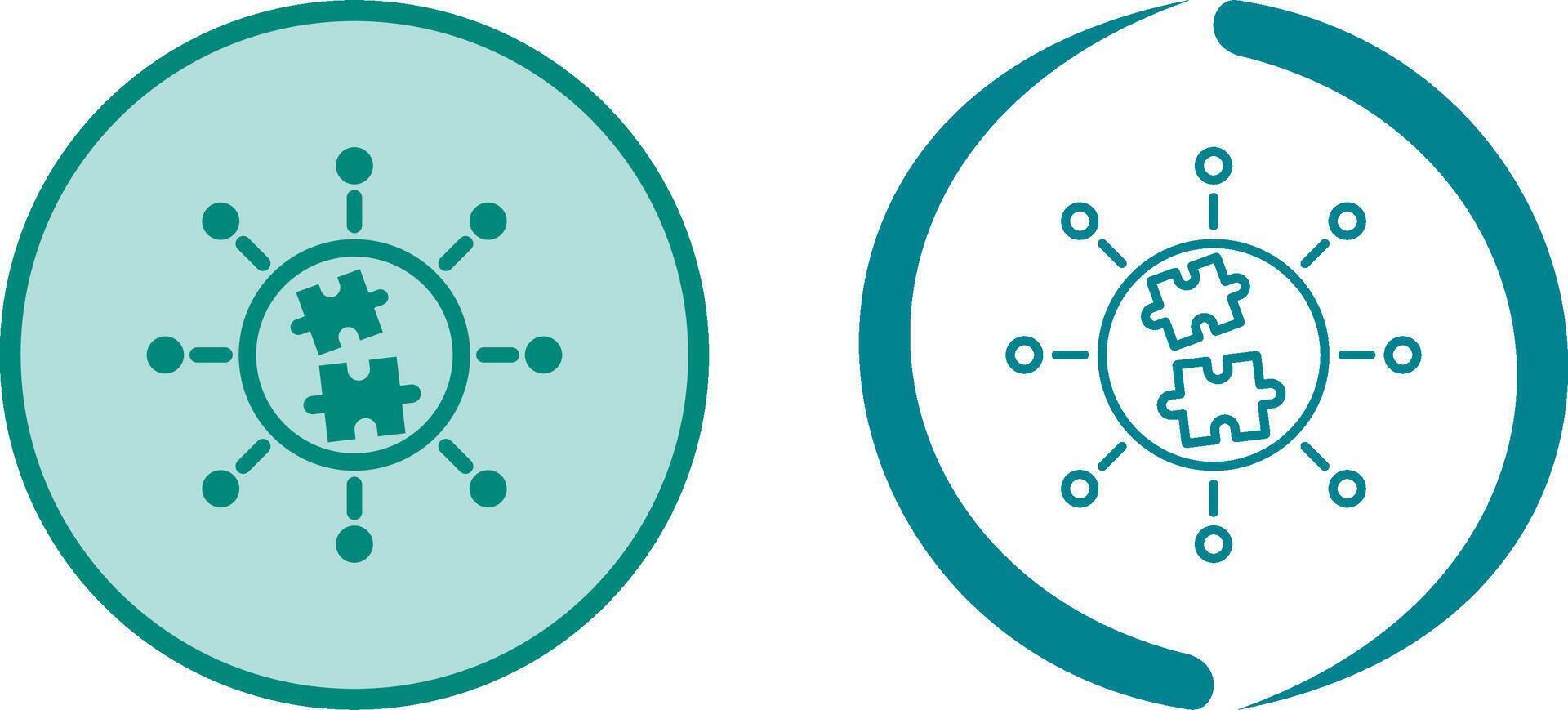 Puzzle Icon Design vector
