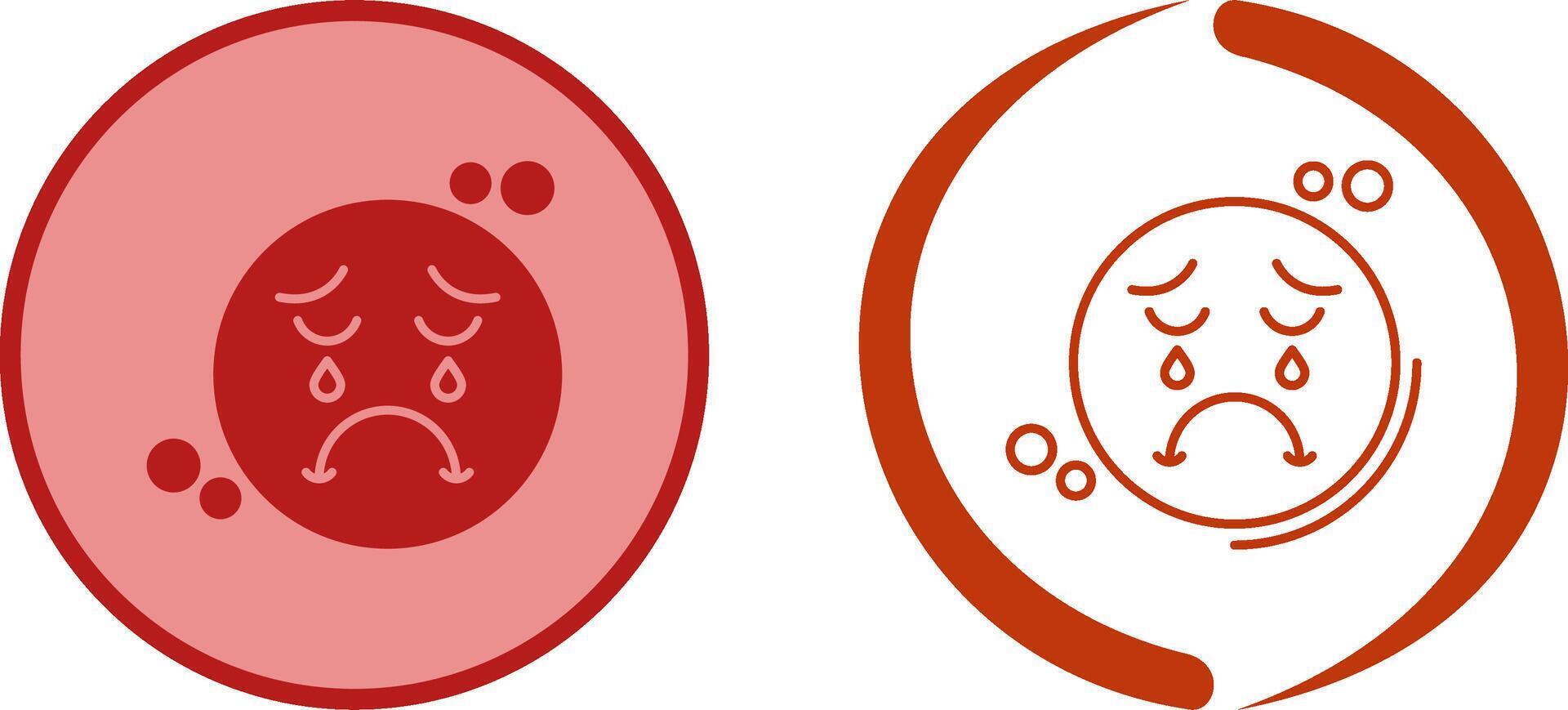 Unhappy Icon Design vector