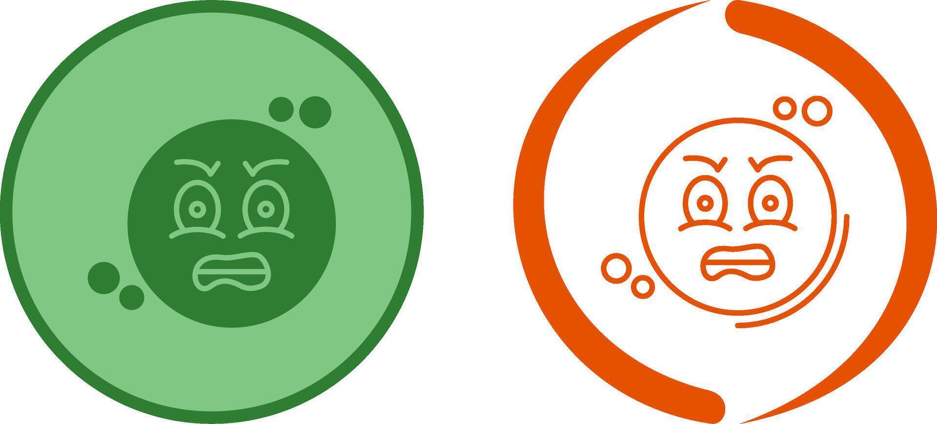 Angry Icon Design vector