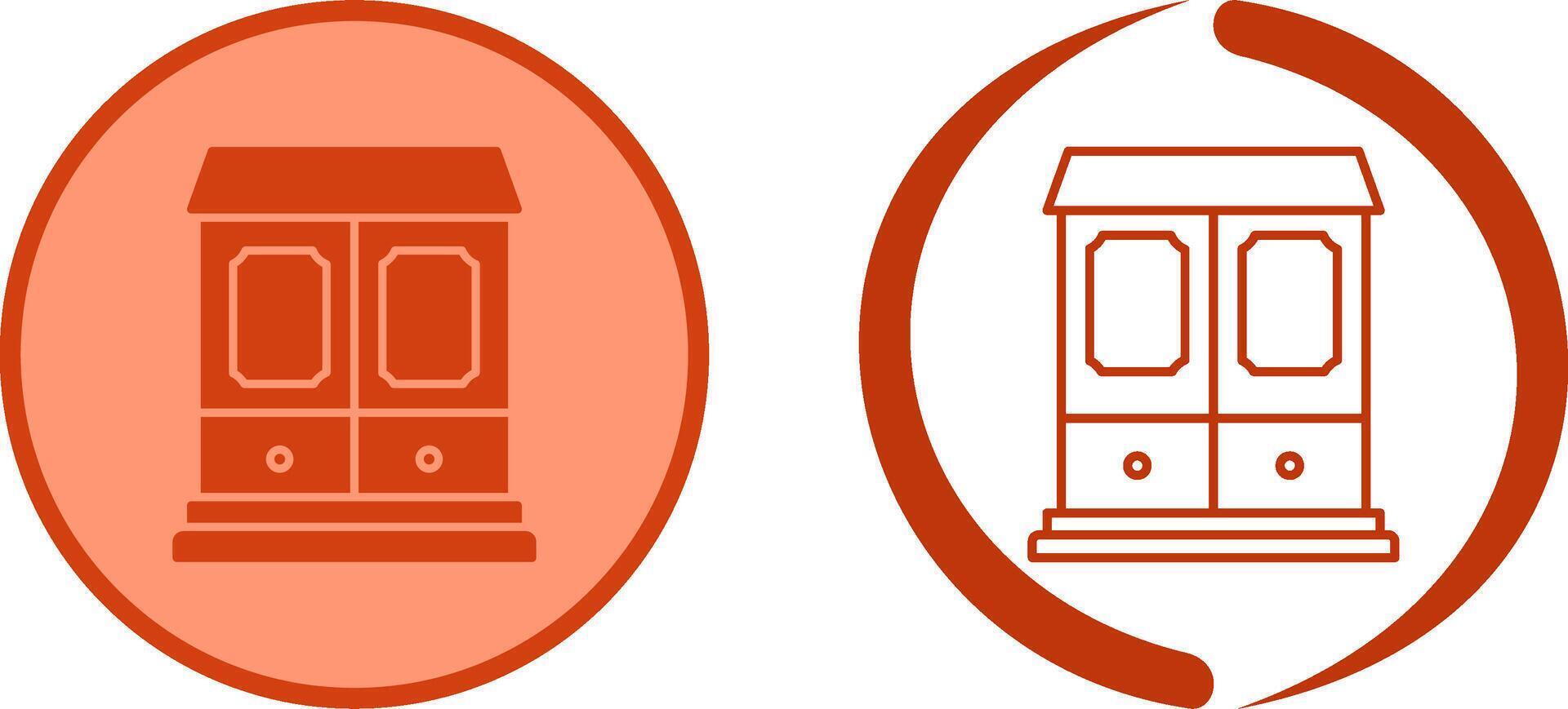 Wardrobe Icon Design vector