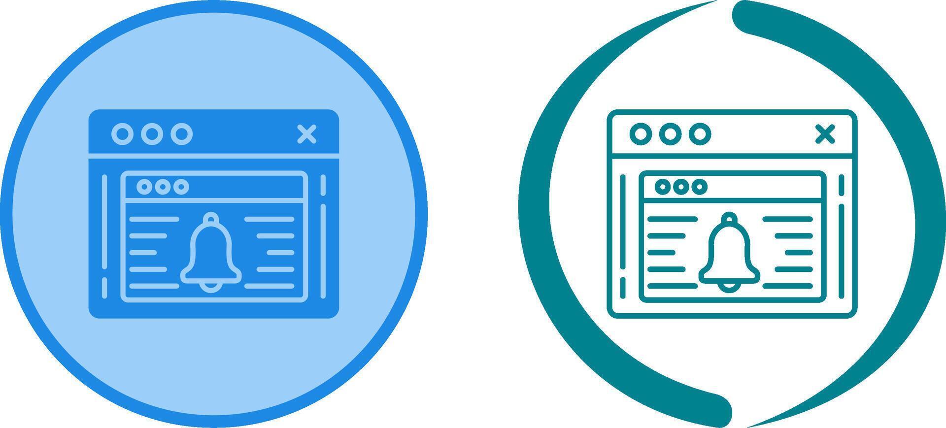 Notification Icon Design vector