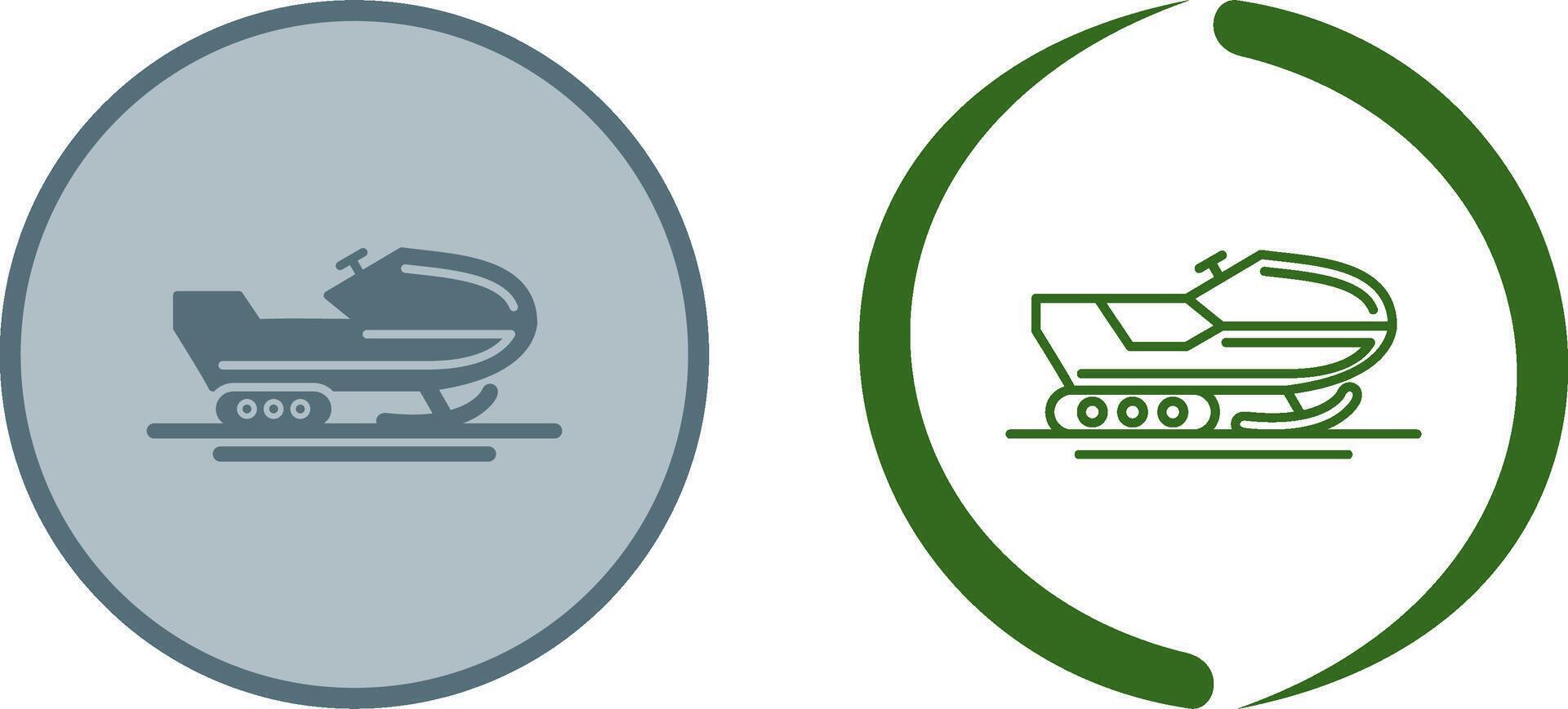 Snowmobile Icon Design vector