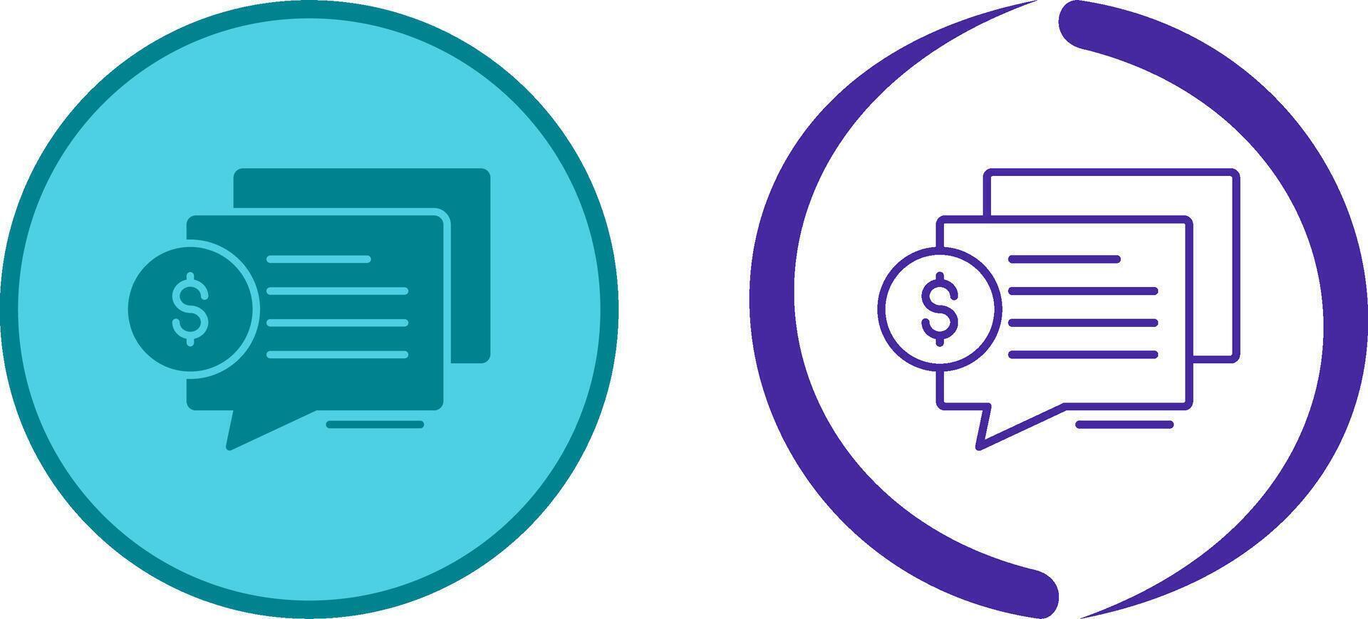 Dialog Icon Design vector