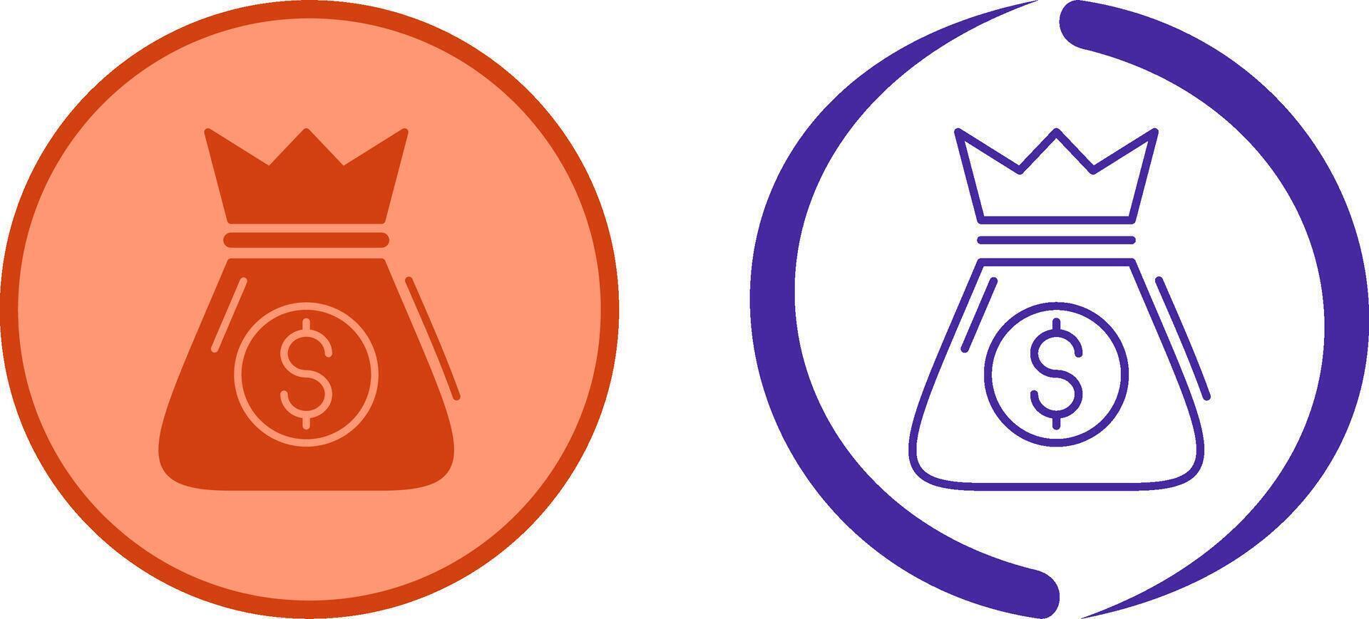 Money Bag Icon Design vector