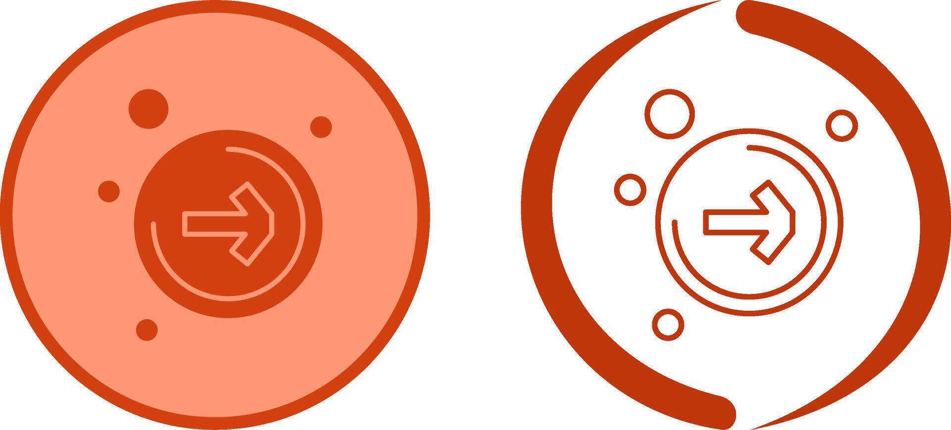 Right Arrow Icon Design vector