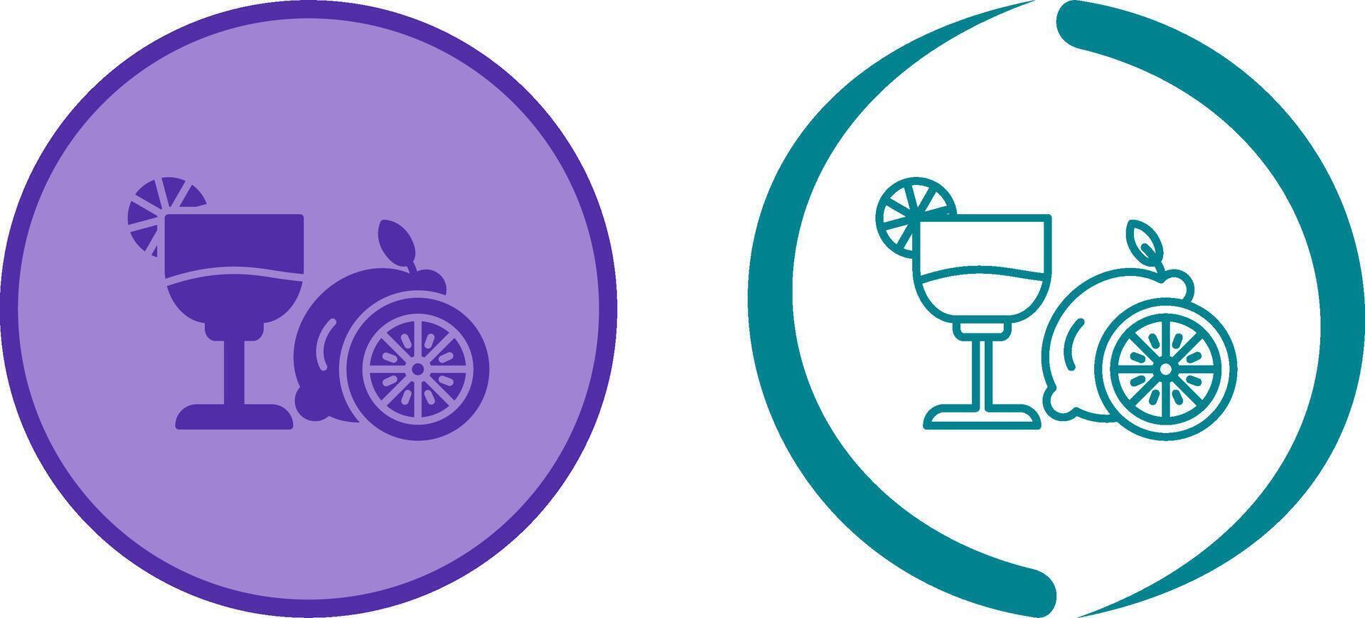 Lime Juice Icon Design vector