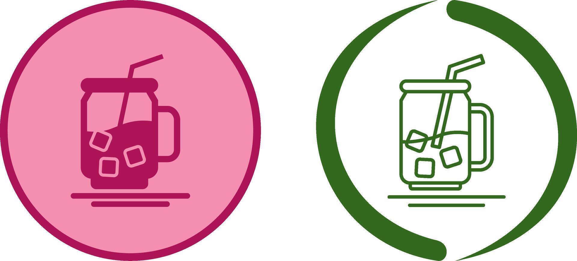 Iced Tea Icon Design vector