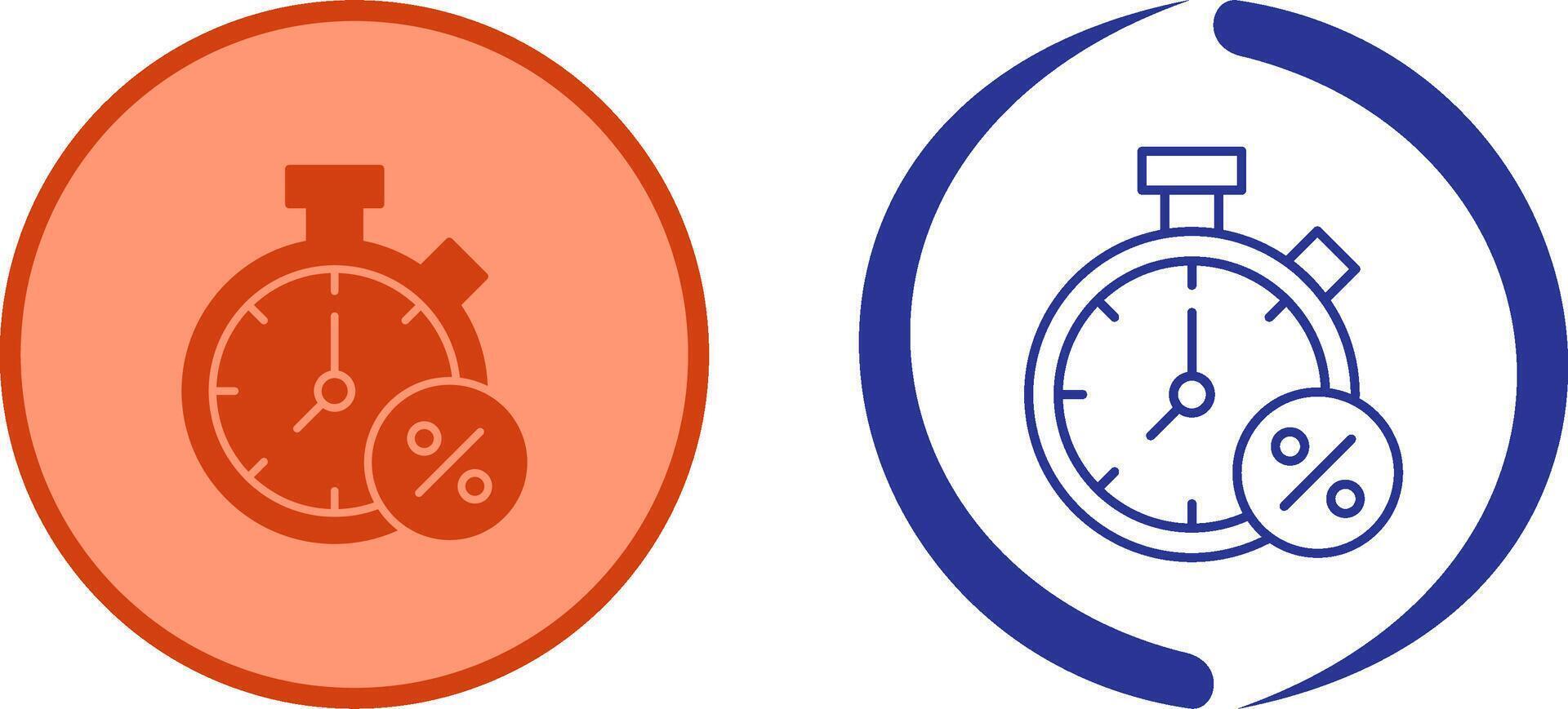 Timer Icon Design vector