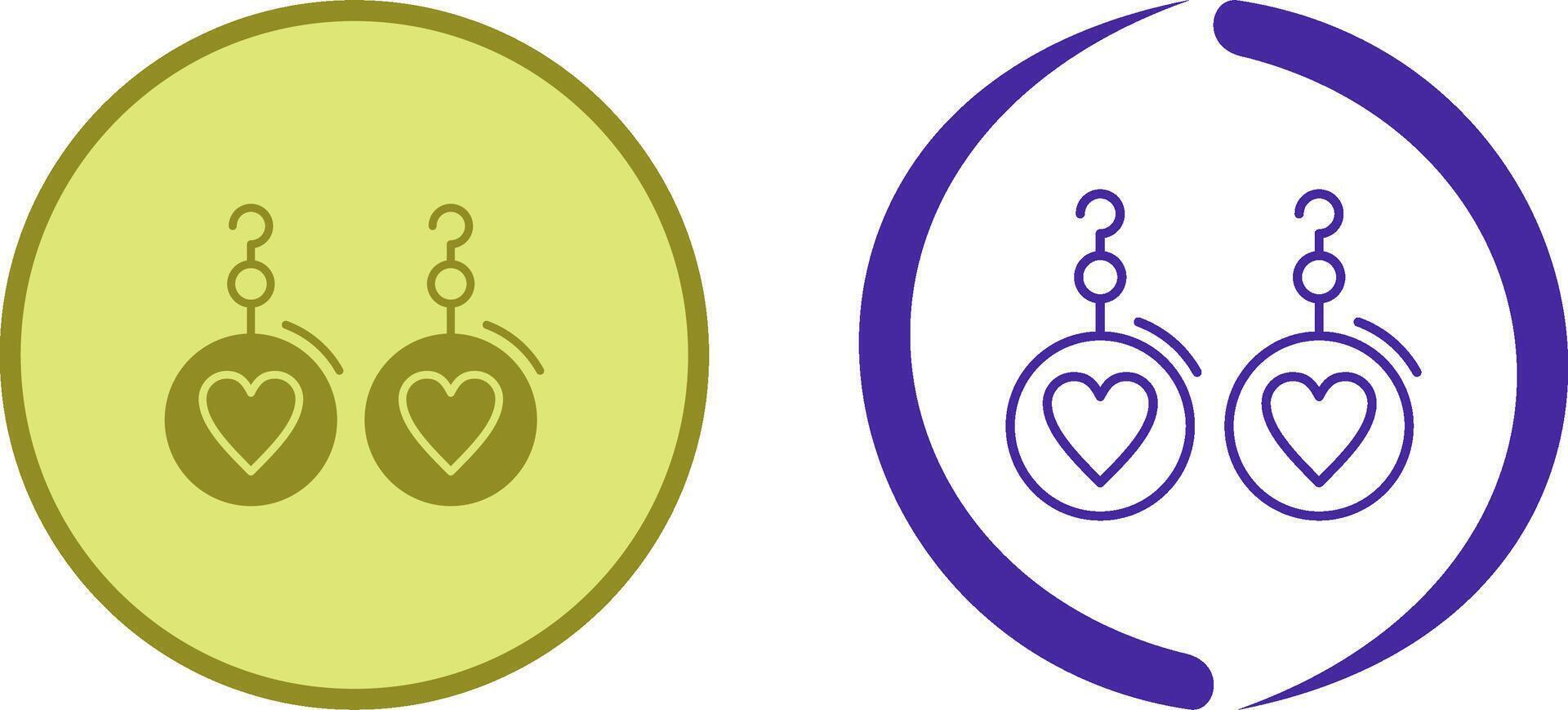 Earrings Icon Design vector