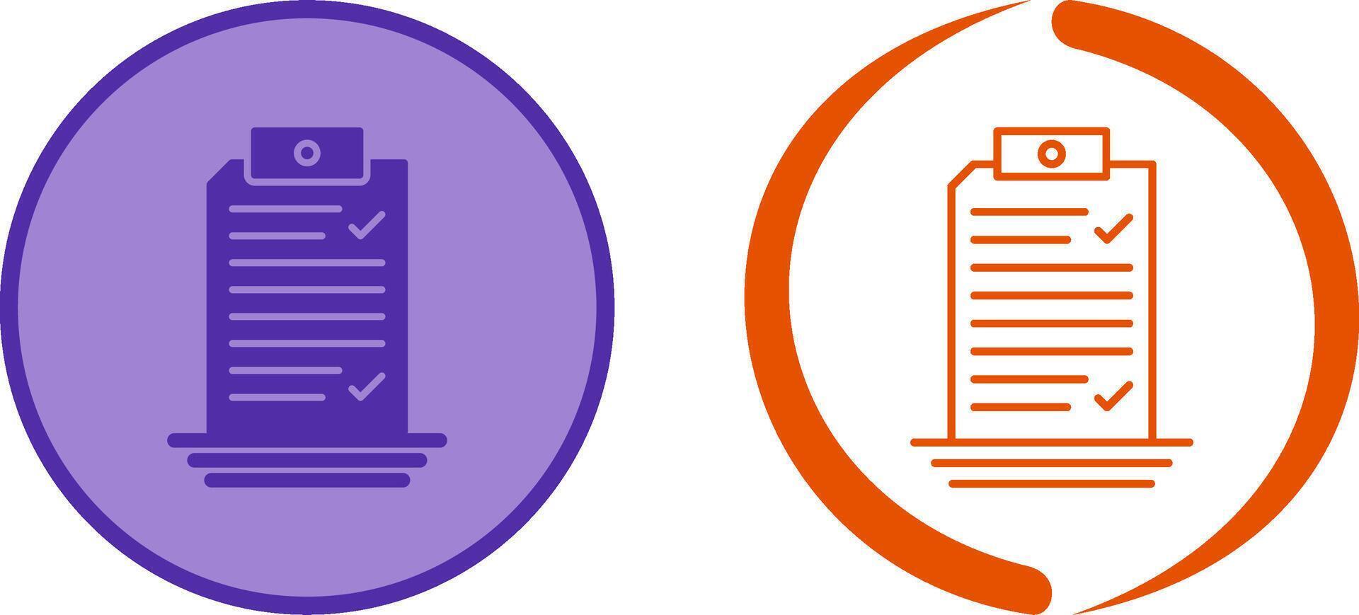 Check List Icon Design vector