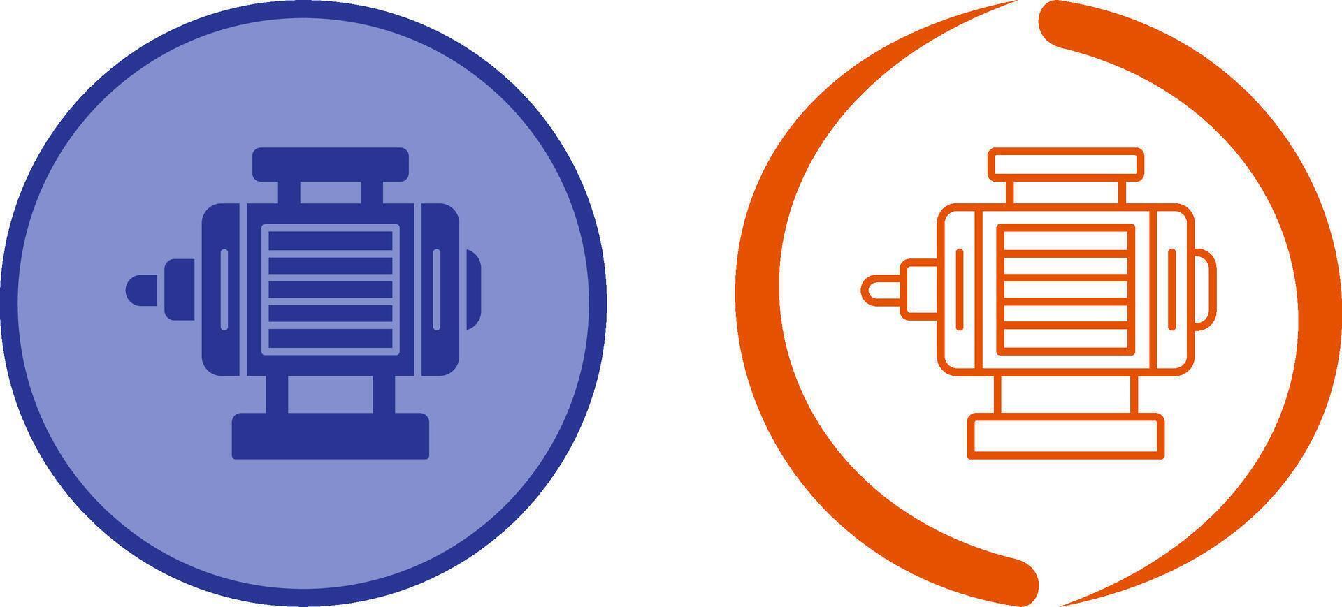 ELectric Motor Icon Design vector