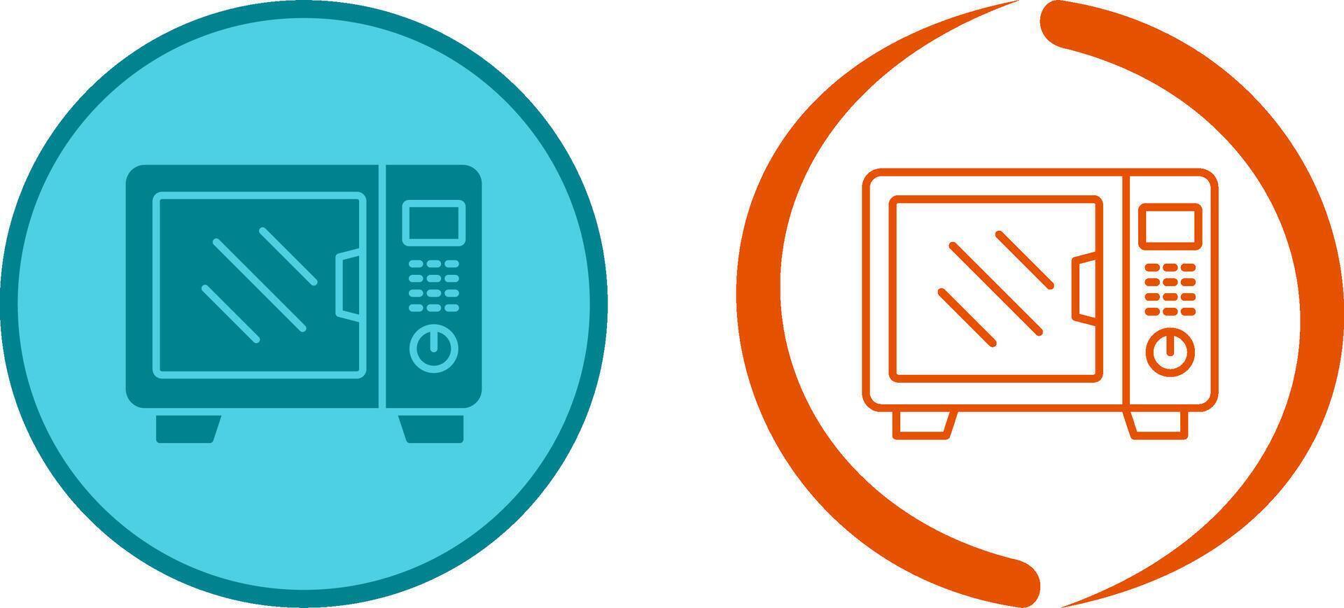 Microwave Icon Design vector